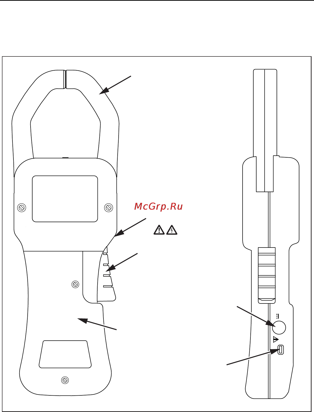 Fluke 345 [32/80] Rear and side view