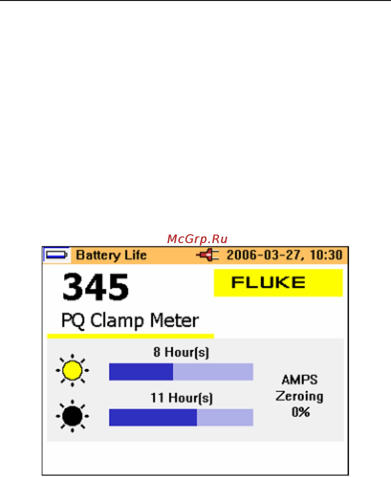 Fluke 345 [34/80] Switching the clamp meter on