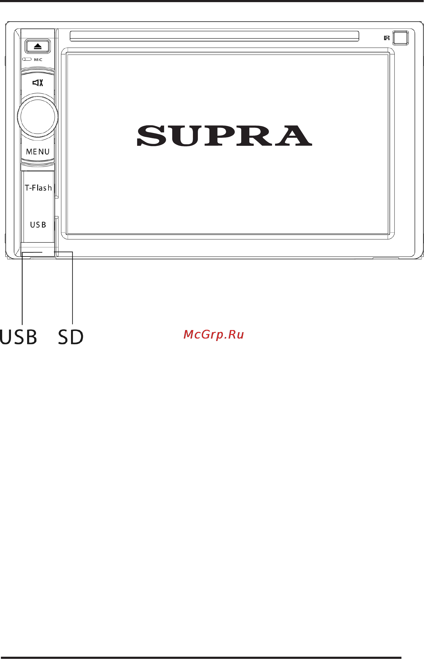 Supra SWD-605 [23/32] Управлением воспроизведением с usb и micro sd карт памяти