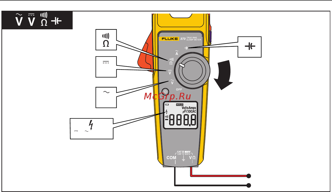 Fluke 373 Инструкция по эксплуатации онлайн [15/22] 4663