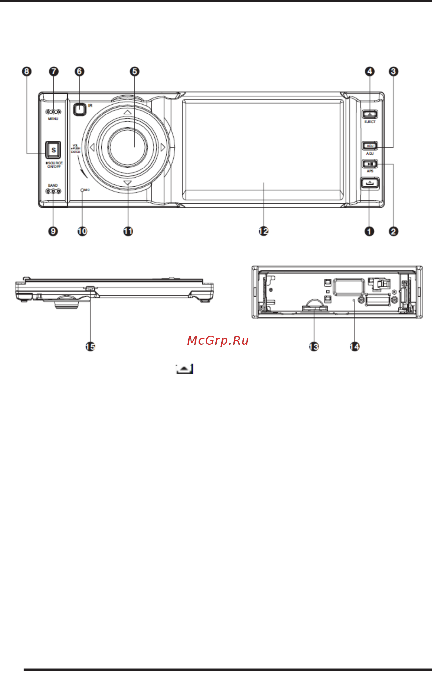 Supra SDD-3501 [6/20] Кнопки управления на передней панели