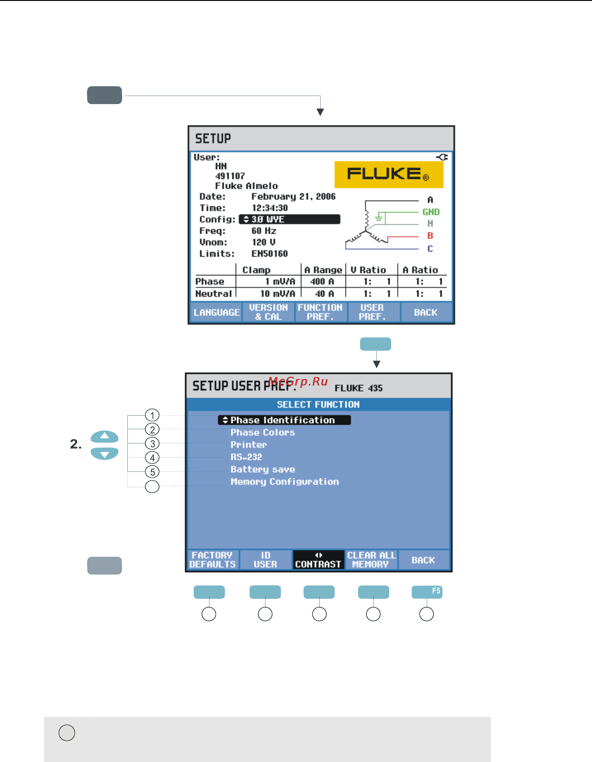 Fluke 435 [105/140] User preferences