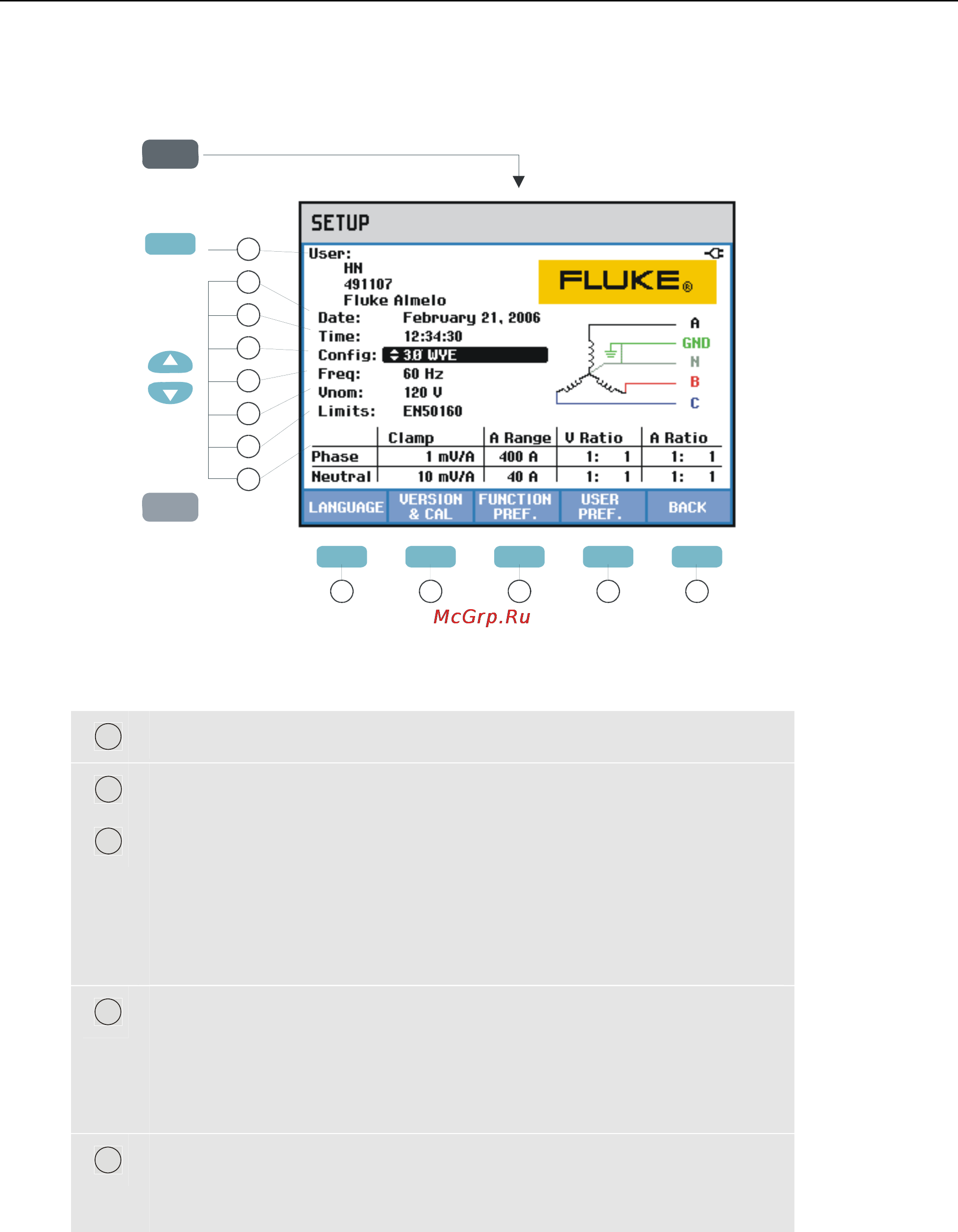 Fluke 434 [97/140] General settings