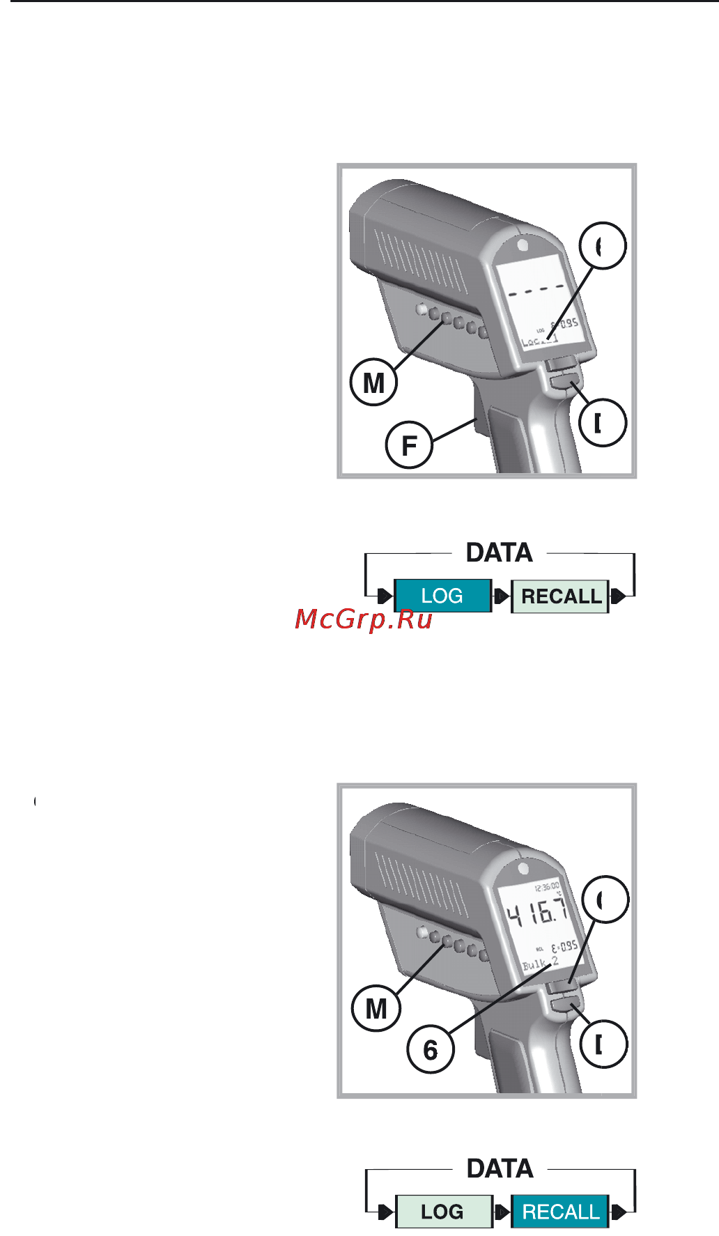 Fluke 574 [22/32] Data logging and recall