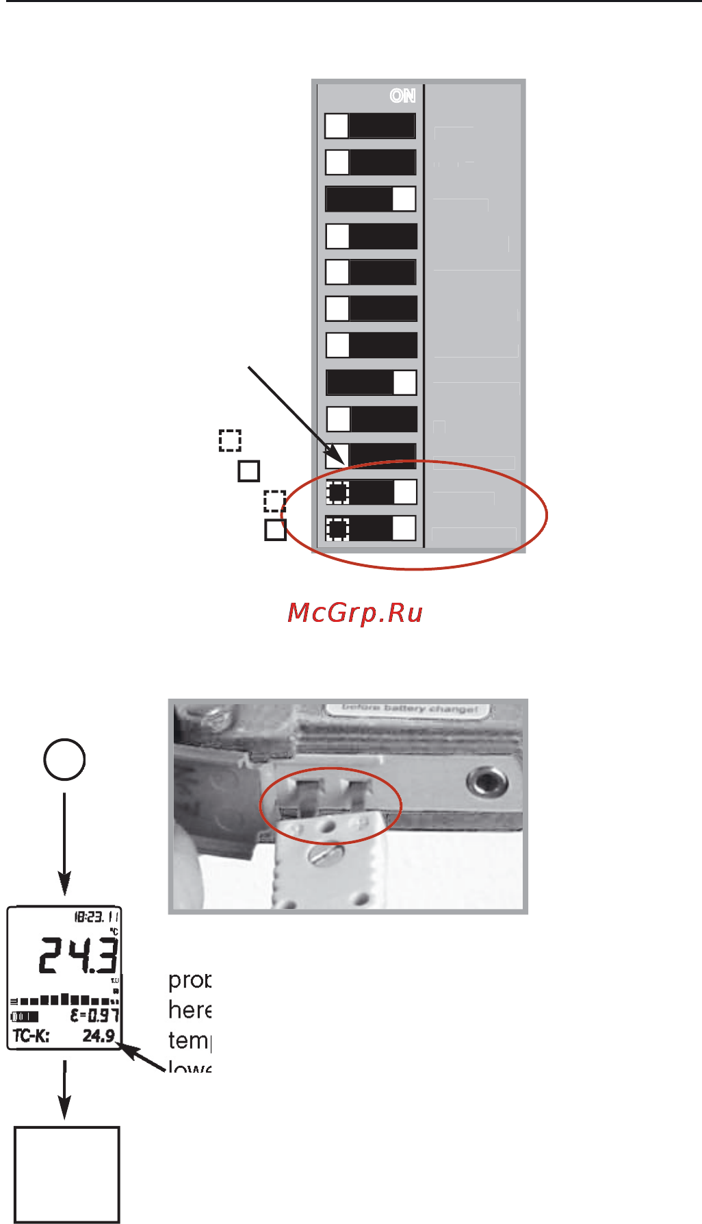 Fluke 576 [26/33] Mode thermocouple settings