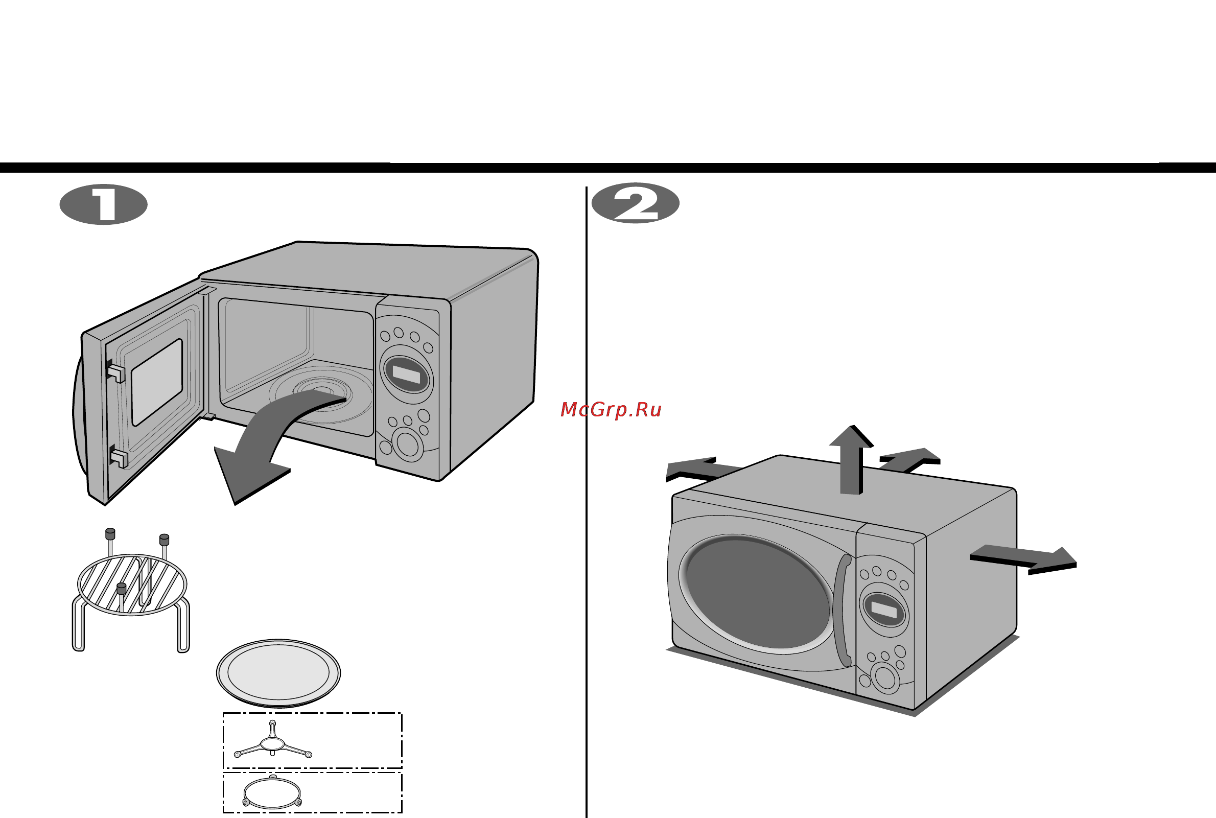 LG MH-6652F Series [4/27] Распаковка и установка печи