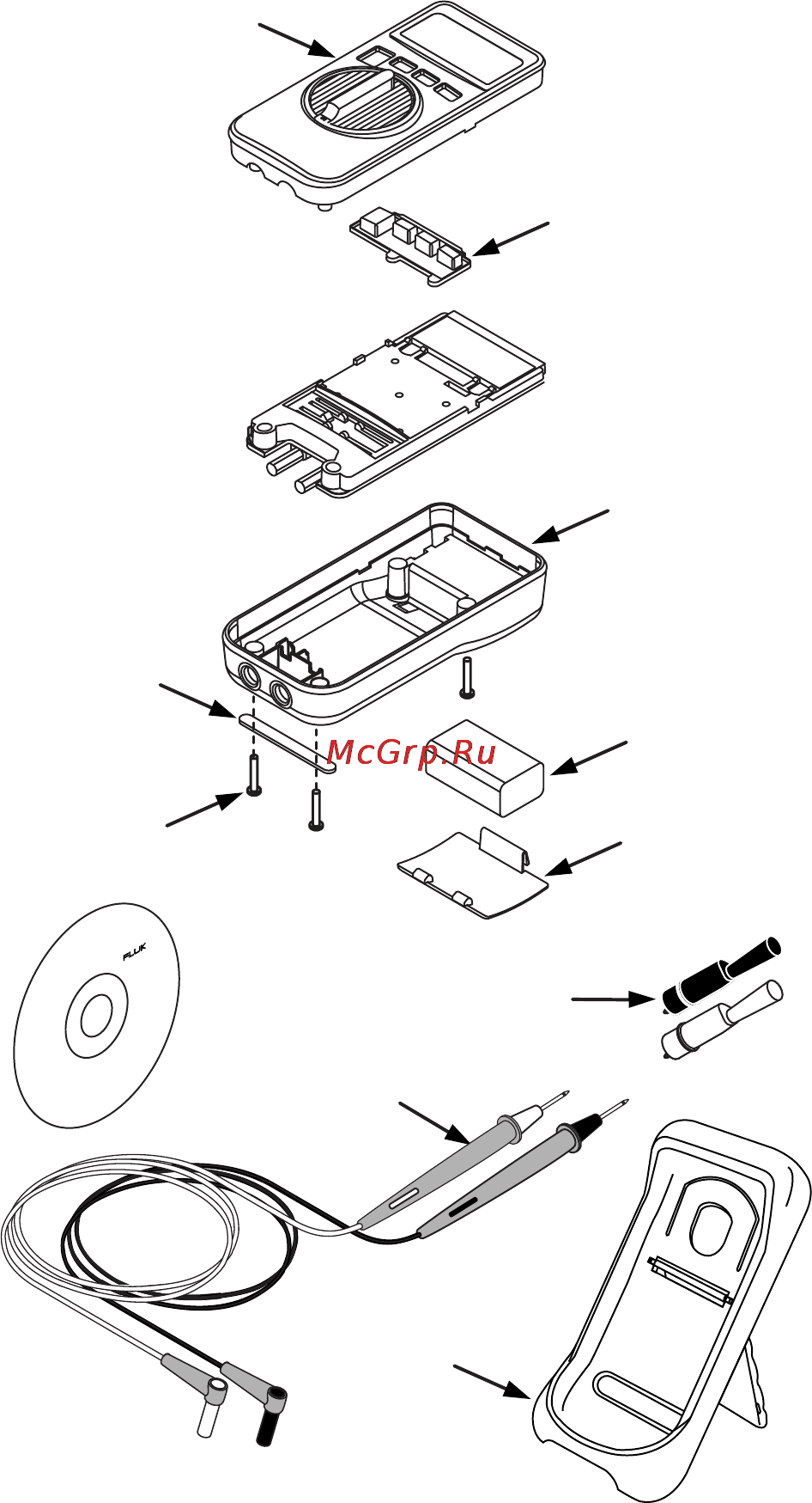 Fluke 705 [14/16] English instruction sheet page 14