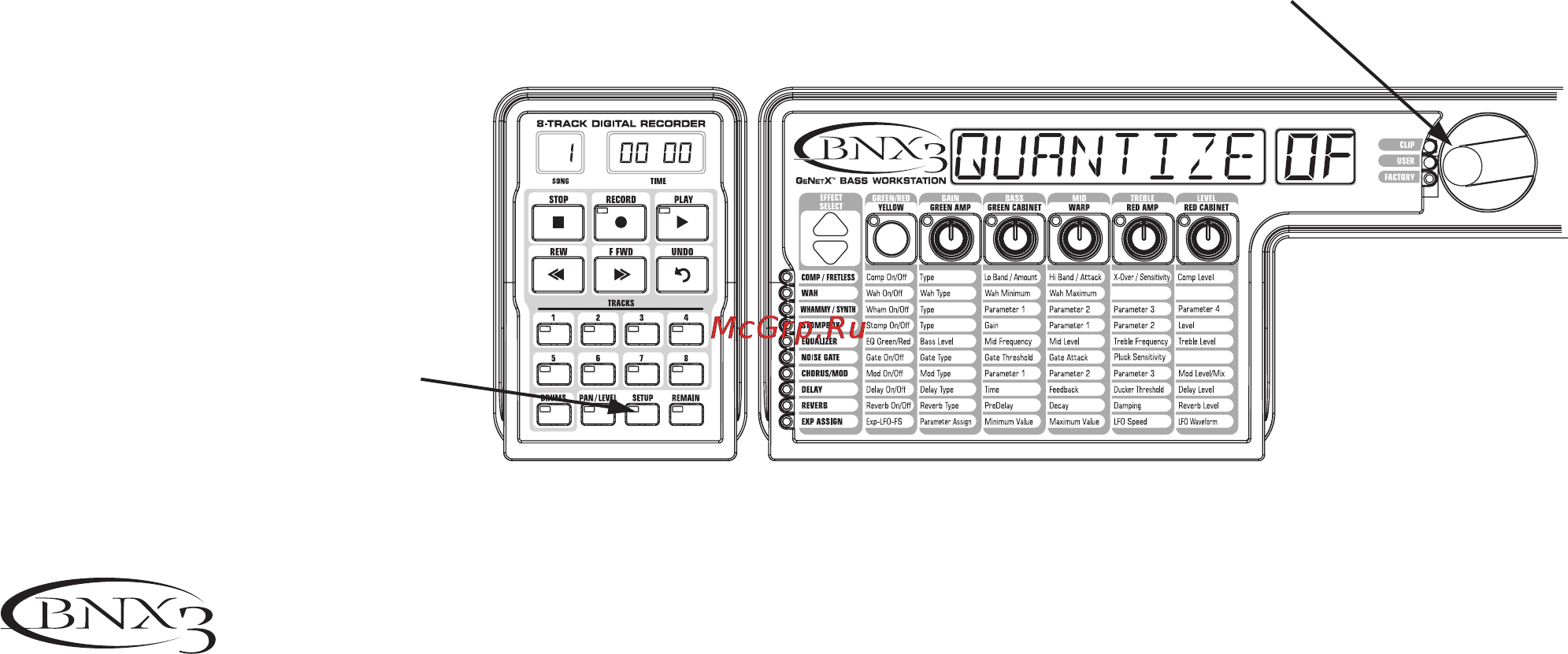 Digitech BNX3 [53/92] Рекордер