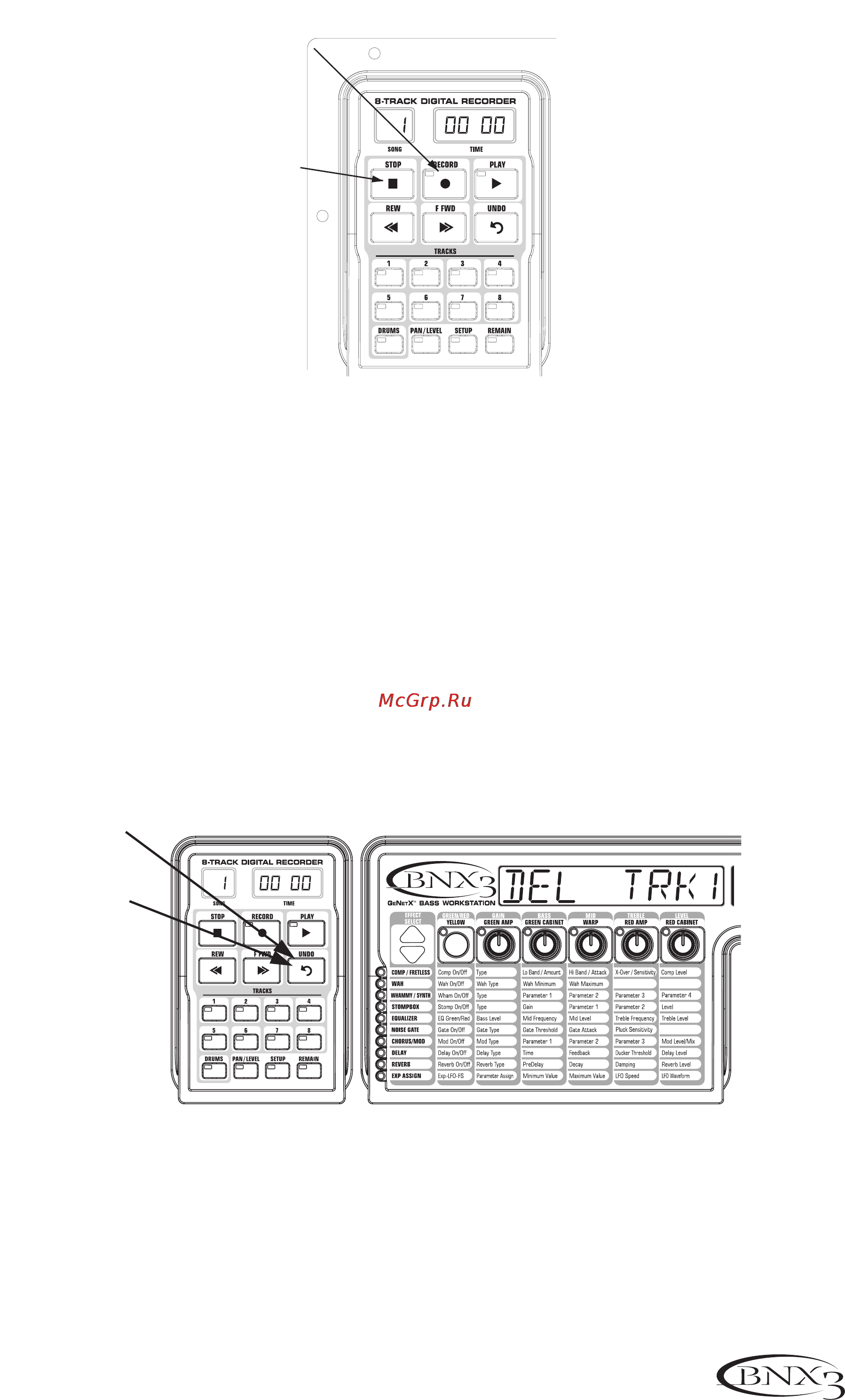 Digitech BNX3 [60/92] Рекордер
