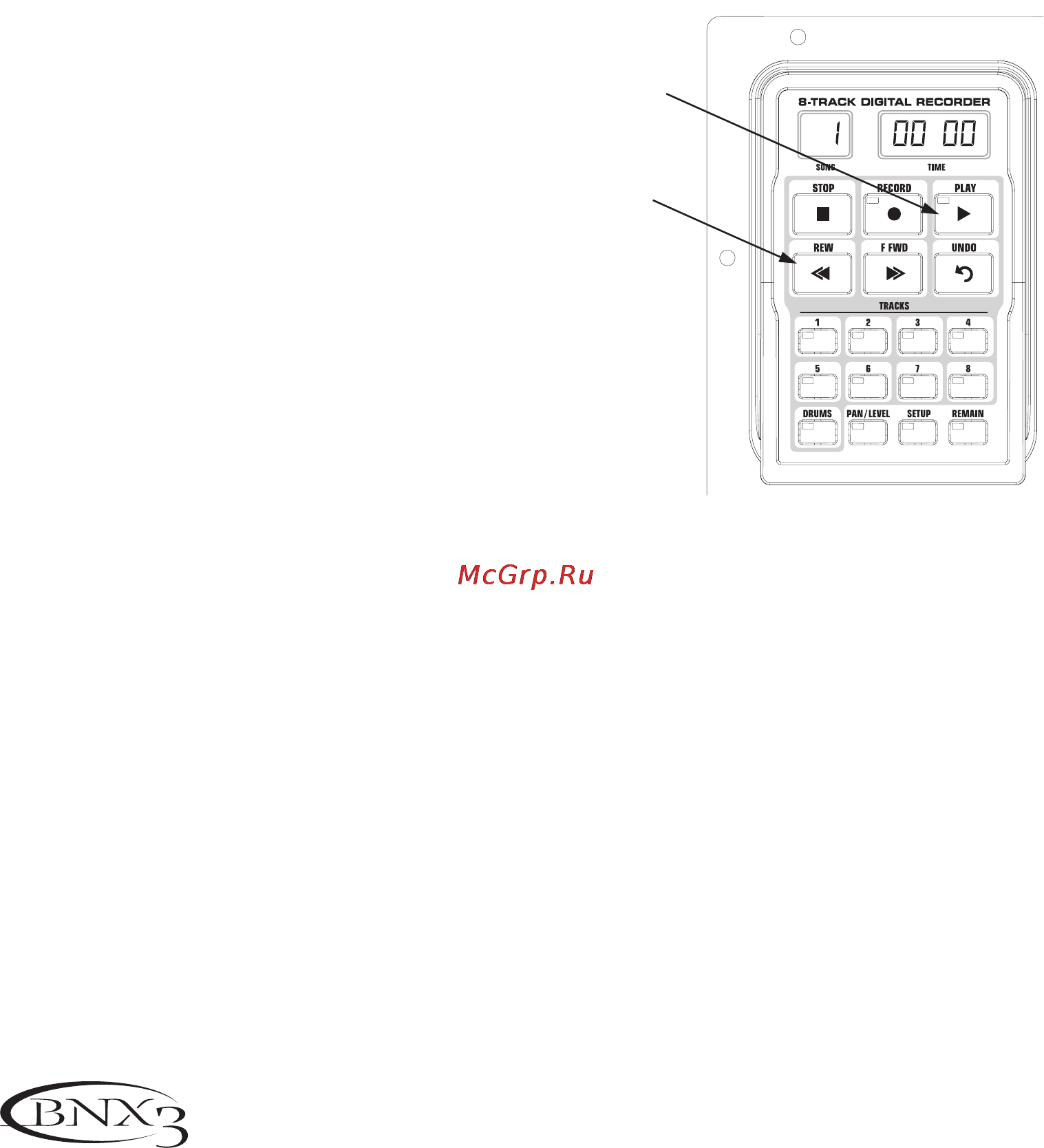 Digitech BNX3 [61/92] Рекордер