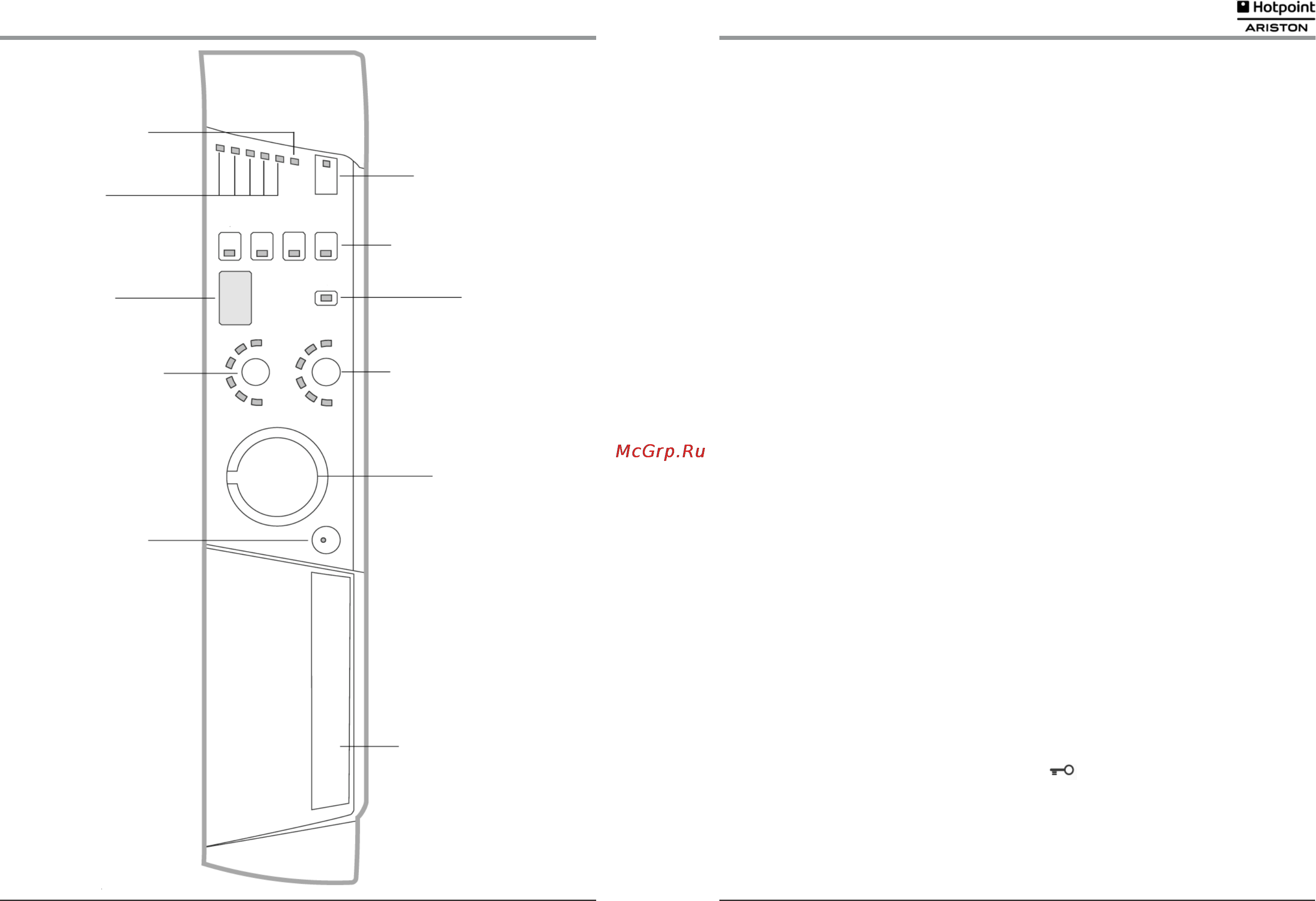 Hotpoint-Ariston ARSF 125 CSI.L [4/14] Описание стиральной машины и запуск программы
