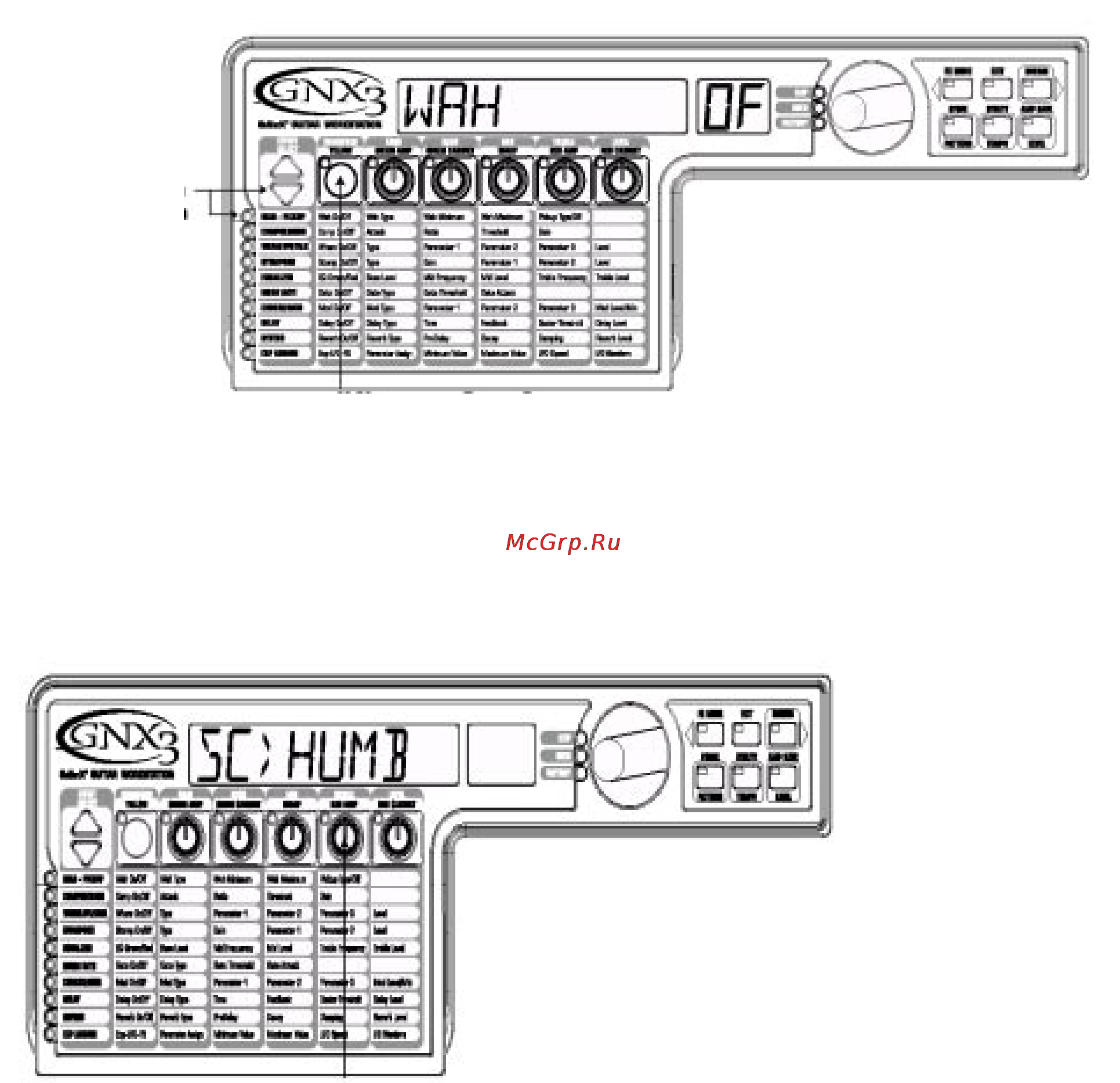 Digitech GNX3 [40/81] Âûáîð òèïà çâóêîñíèìàòåëÿ