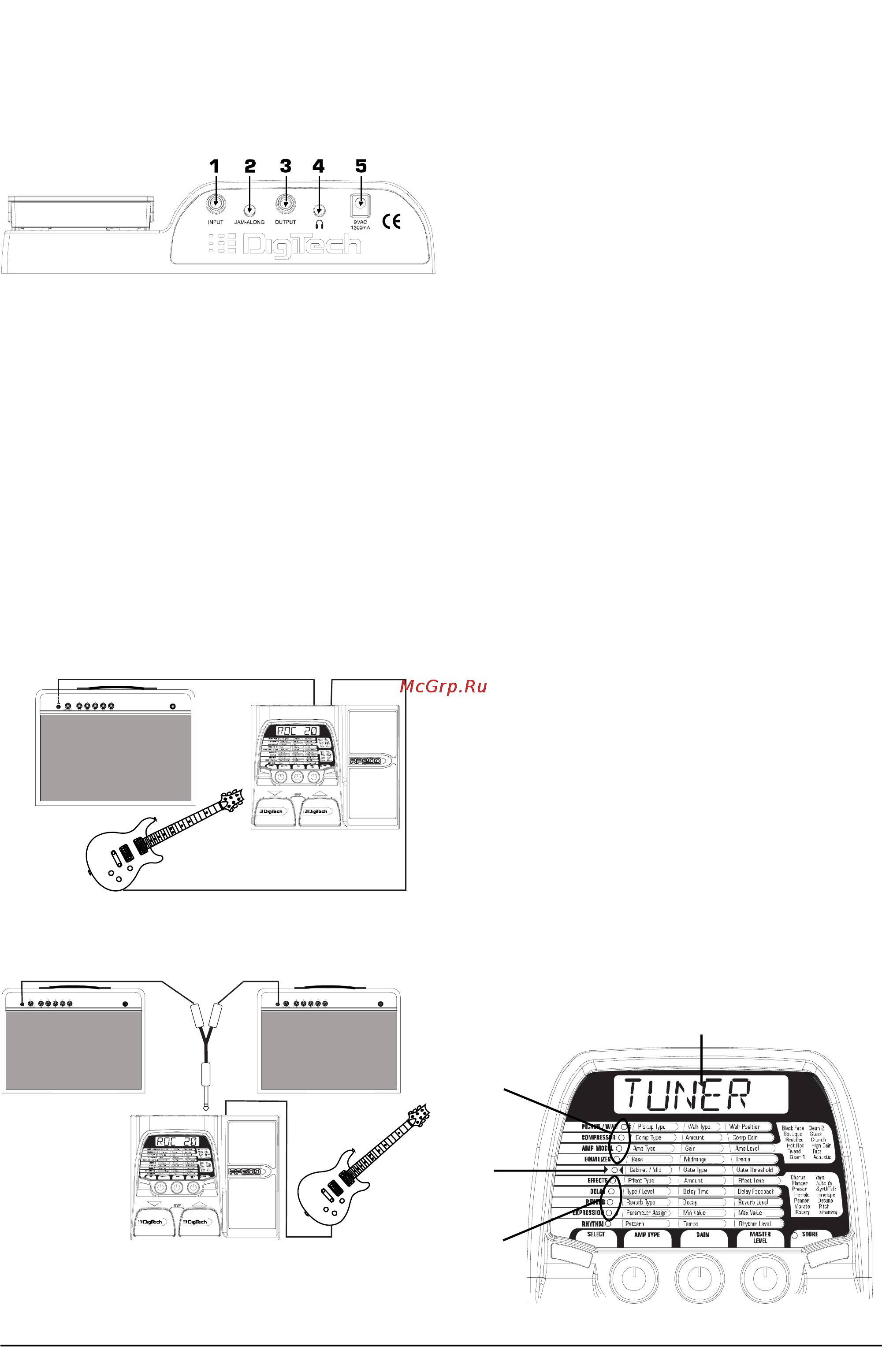 Digitech RP200 [2/6] Питание