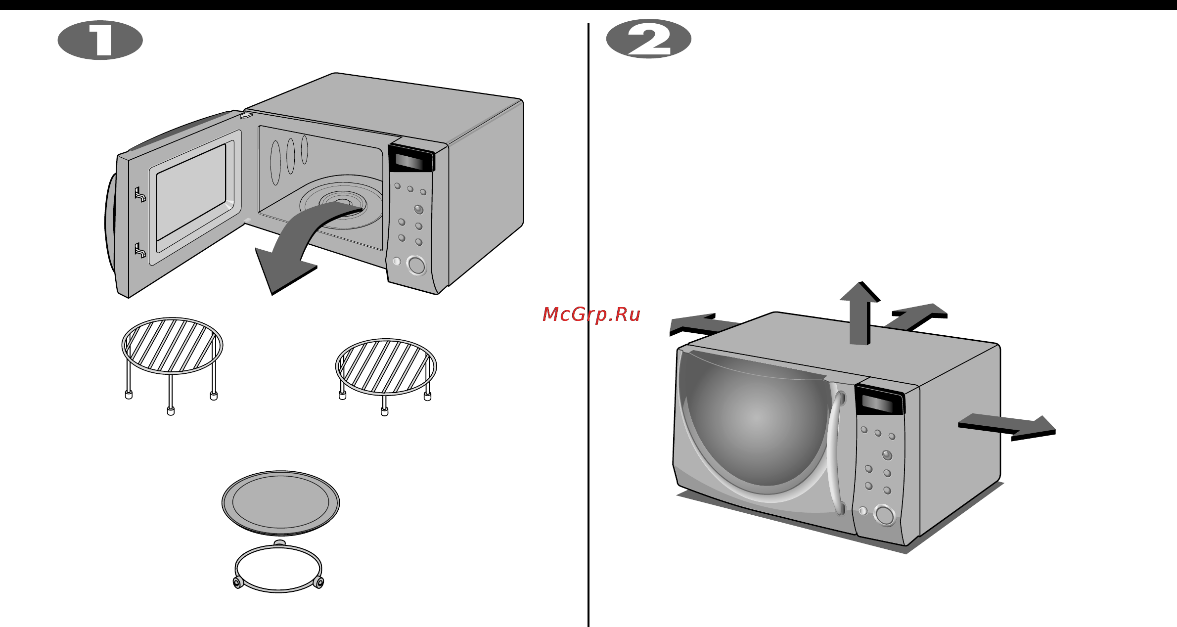 LG MH-6354G [4/29] Распаковка и установка печи