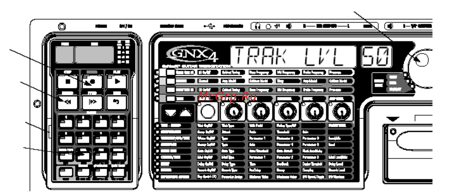 Digitech GNX4 [86/124] Ñòèðàíèå òðåêà ñ ïîìîùüþ ïåäàëüíîãî ïåðåêëþ àòåëÿ gnxfx