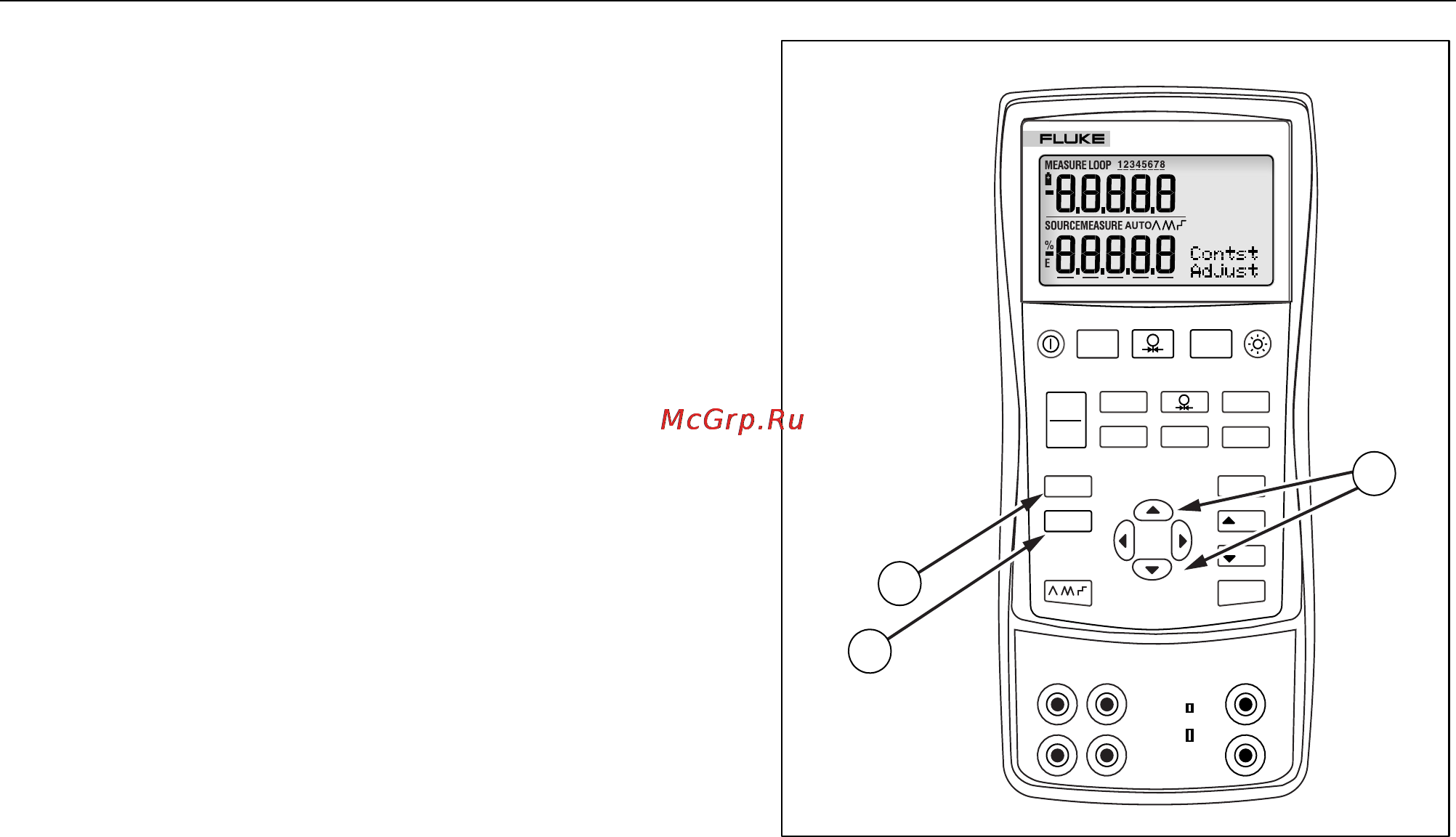 Fluke 726 [24/80] Contrast adjustment