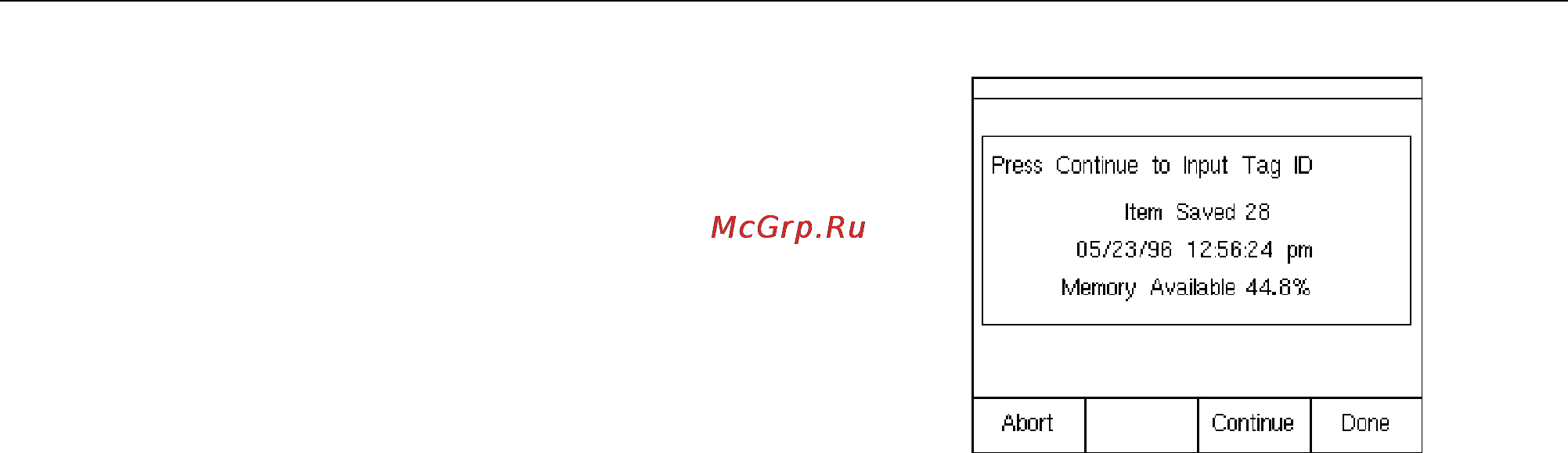 Fluke 741B [89/134] Memory operations