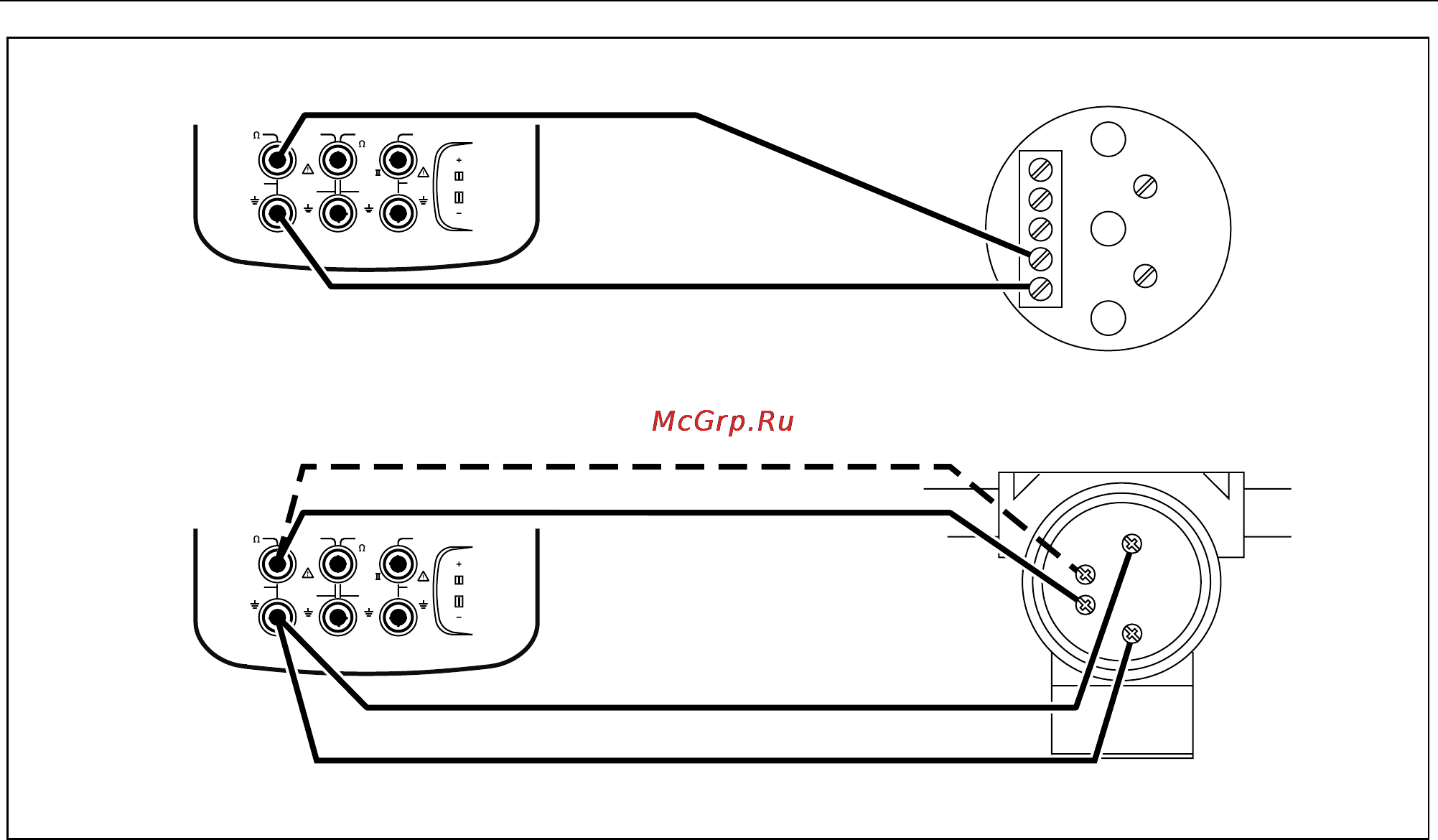 Fluke 744 [68/138] Figure 21 connections for simulating an rtd
