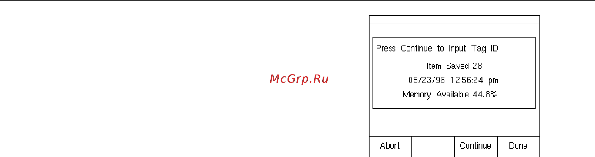 Fluke 744 [91/138] Memory operations