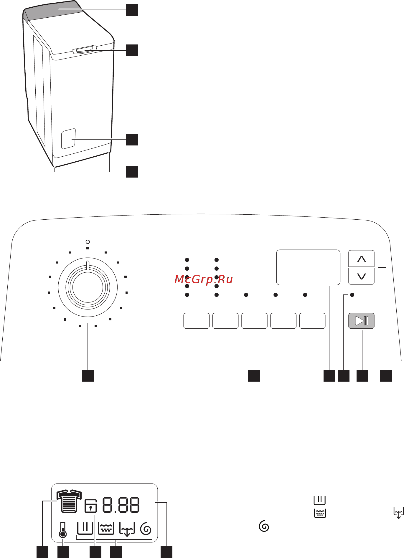 Electrolux EWT 105410 W [2/16] 2 3 4 5