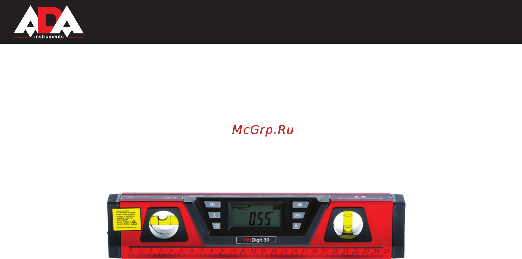 Ada ProDigit 30 А00167 [25/50] Measurement foundation
