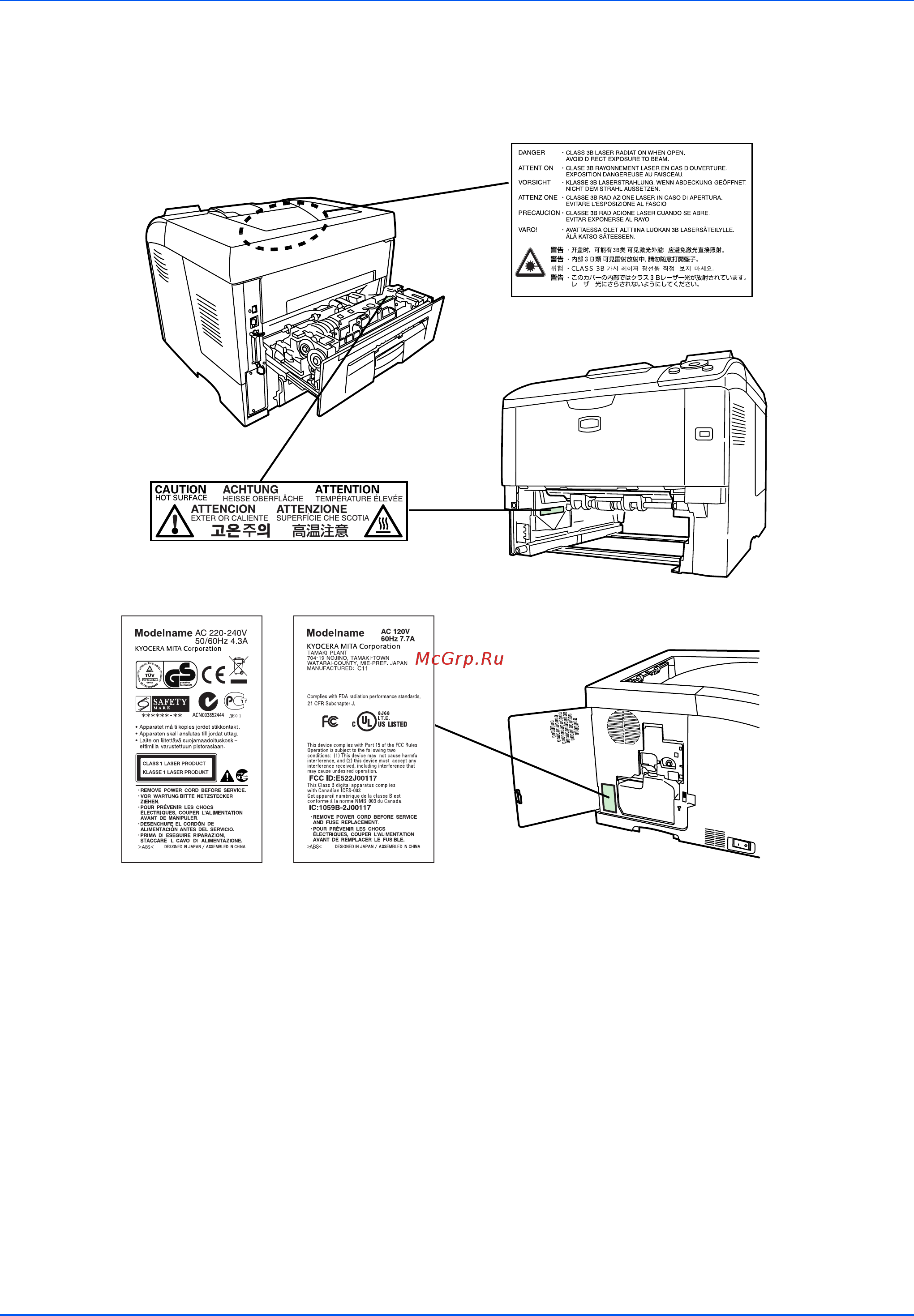 Kyocera FS-3920DN [16/111] Концентрация озона