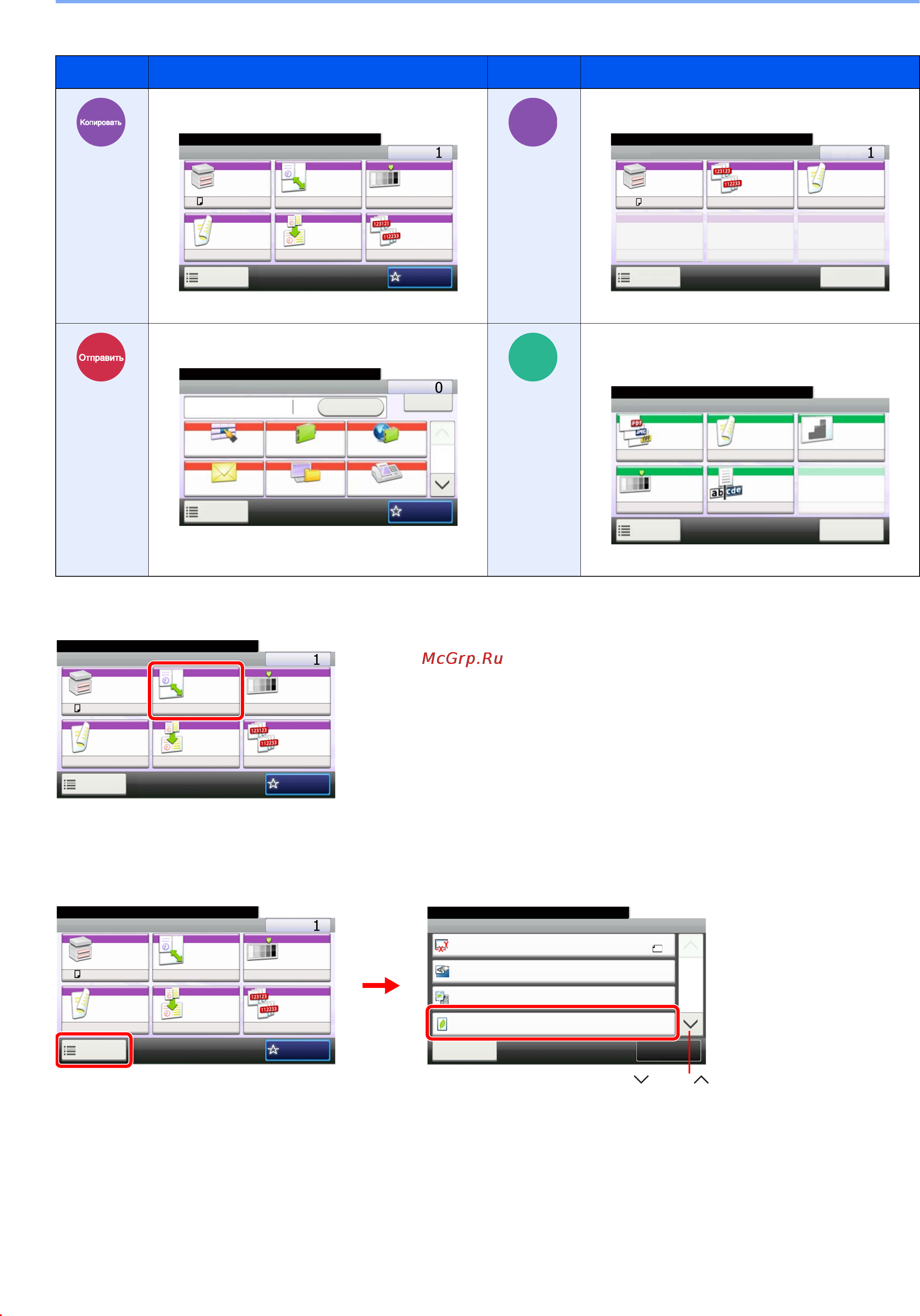 Kyocera FS-3640MFP [19/180] Экран передача