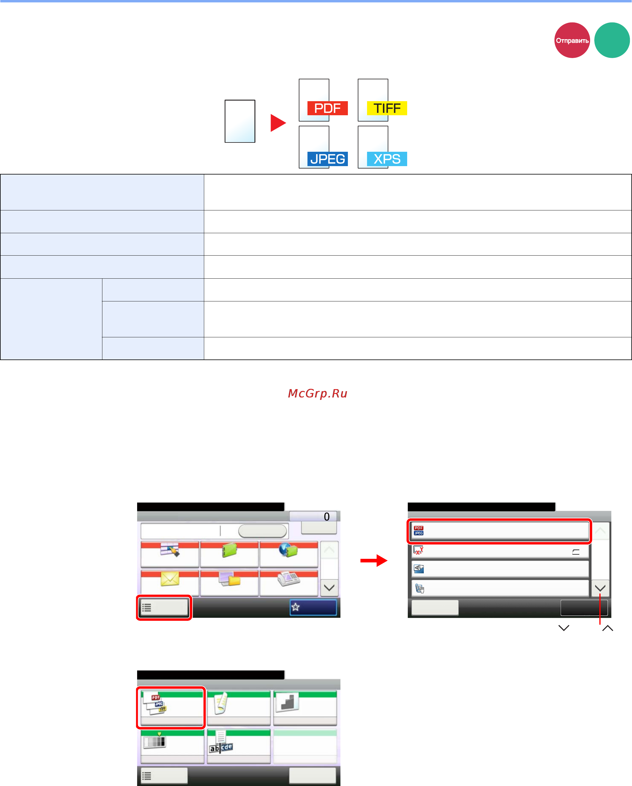 Kyocera FS-3640MFP [88/180] Формат файла