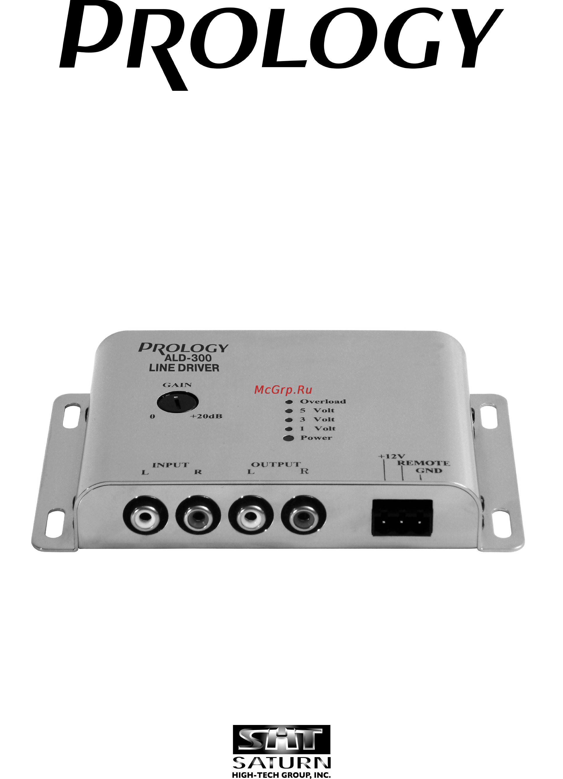 Prology ALD-300 Инструкция по эксплуатации онлайн