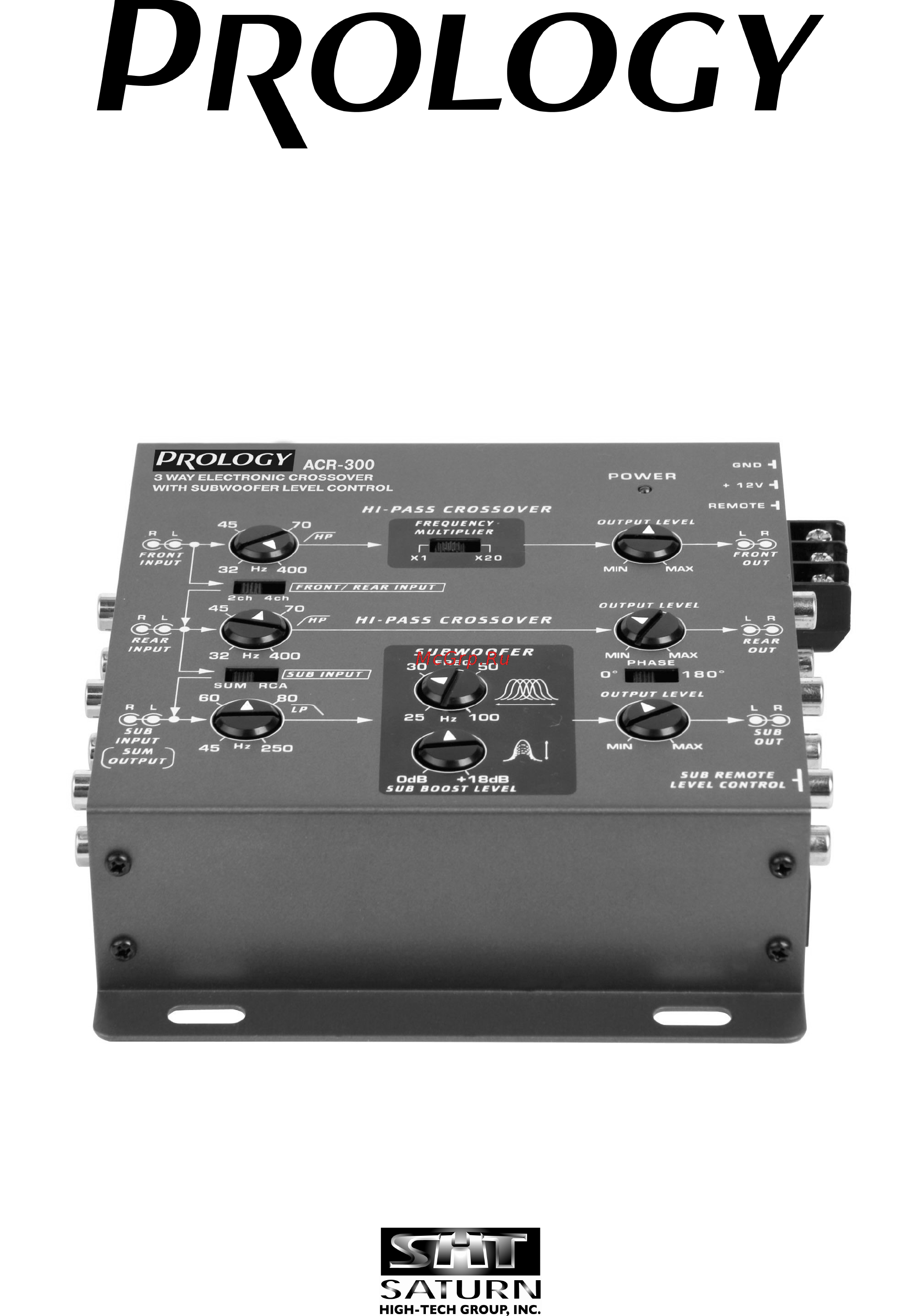 Prology ACR-300 Инструкция по эксплуатации онлайн