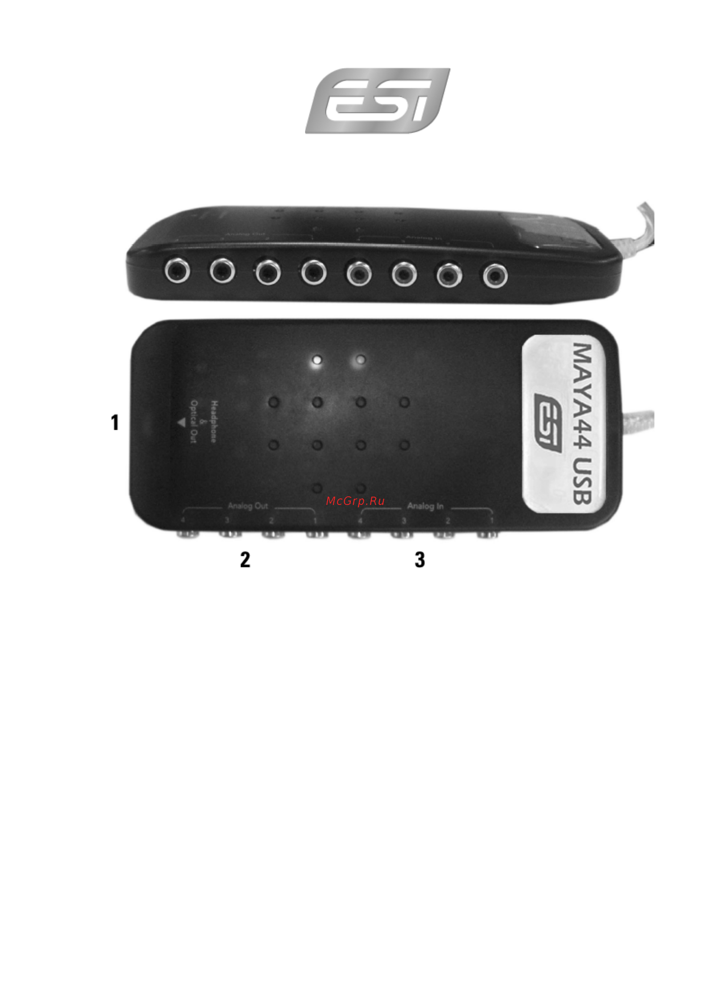 Esi MAYA44 USB [2/10] Инсталляция