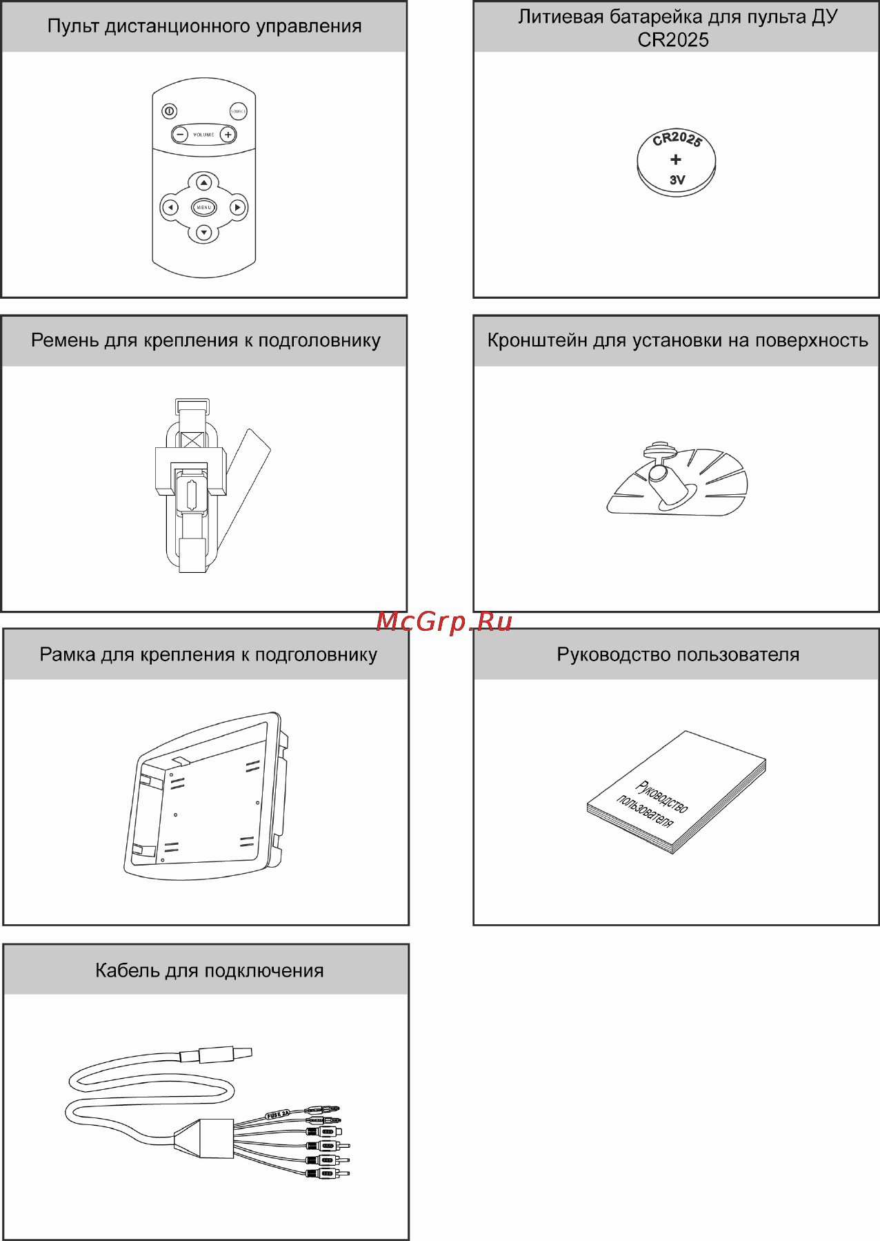 Prology AVM-710SN [3/8] Комплект поставки