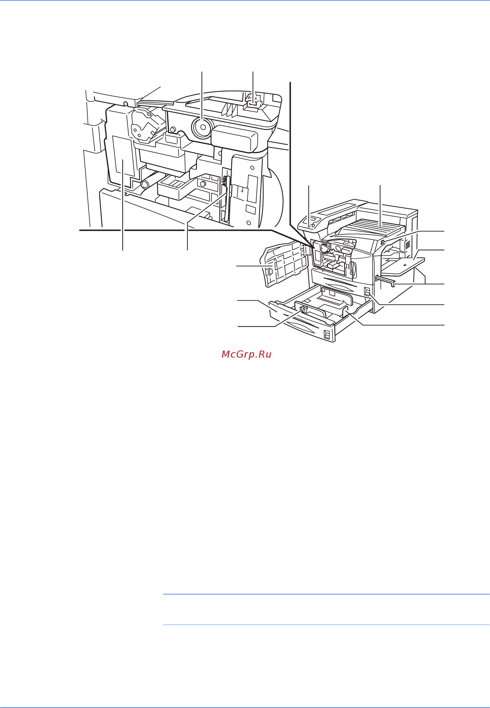 Kyocera FS-9130DN [28/80] Компоненты передней части принтера