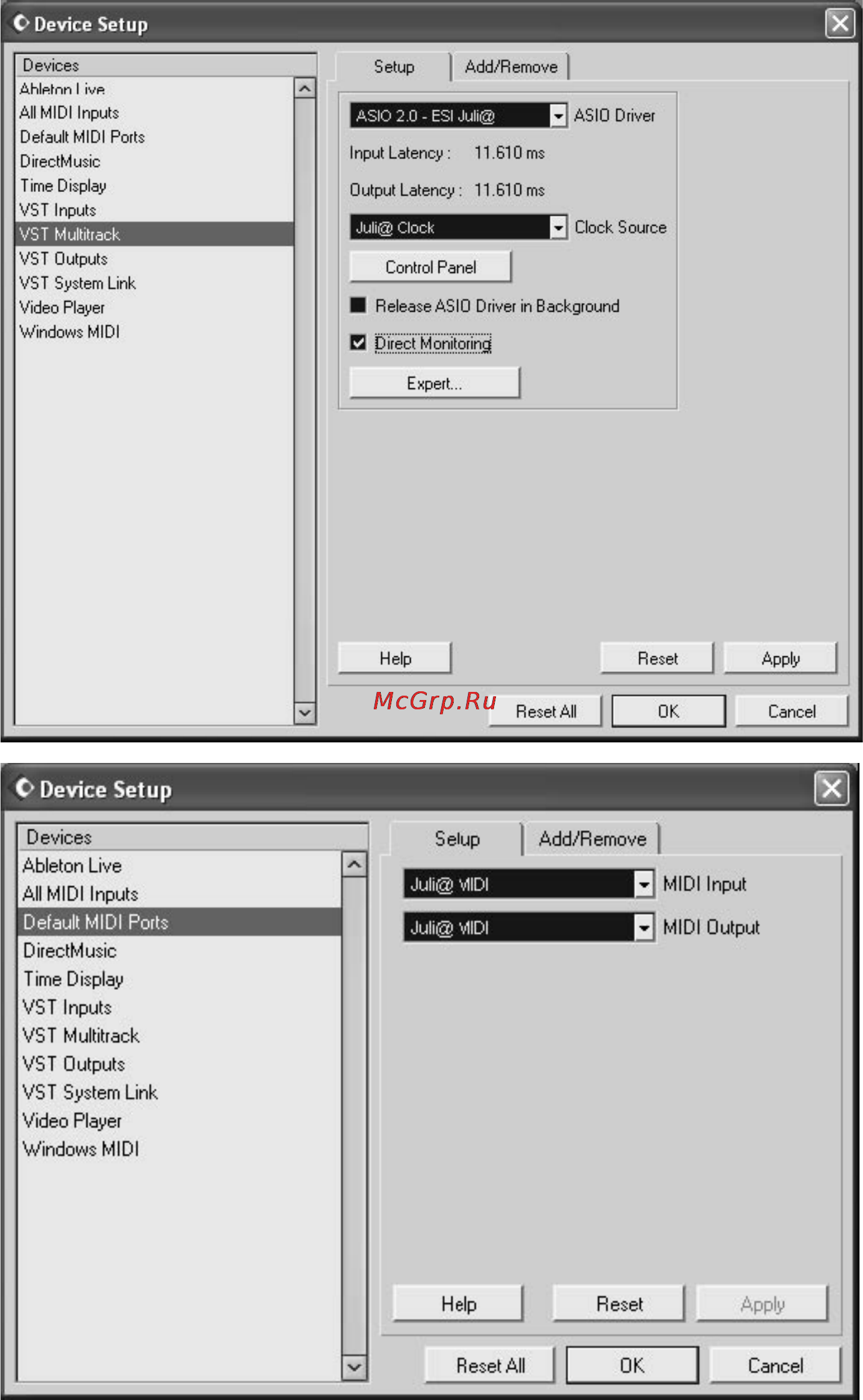 Esi JULI@ [23/33] Cubase