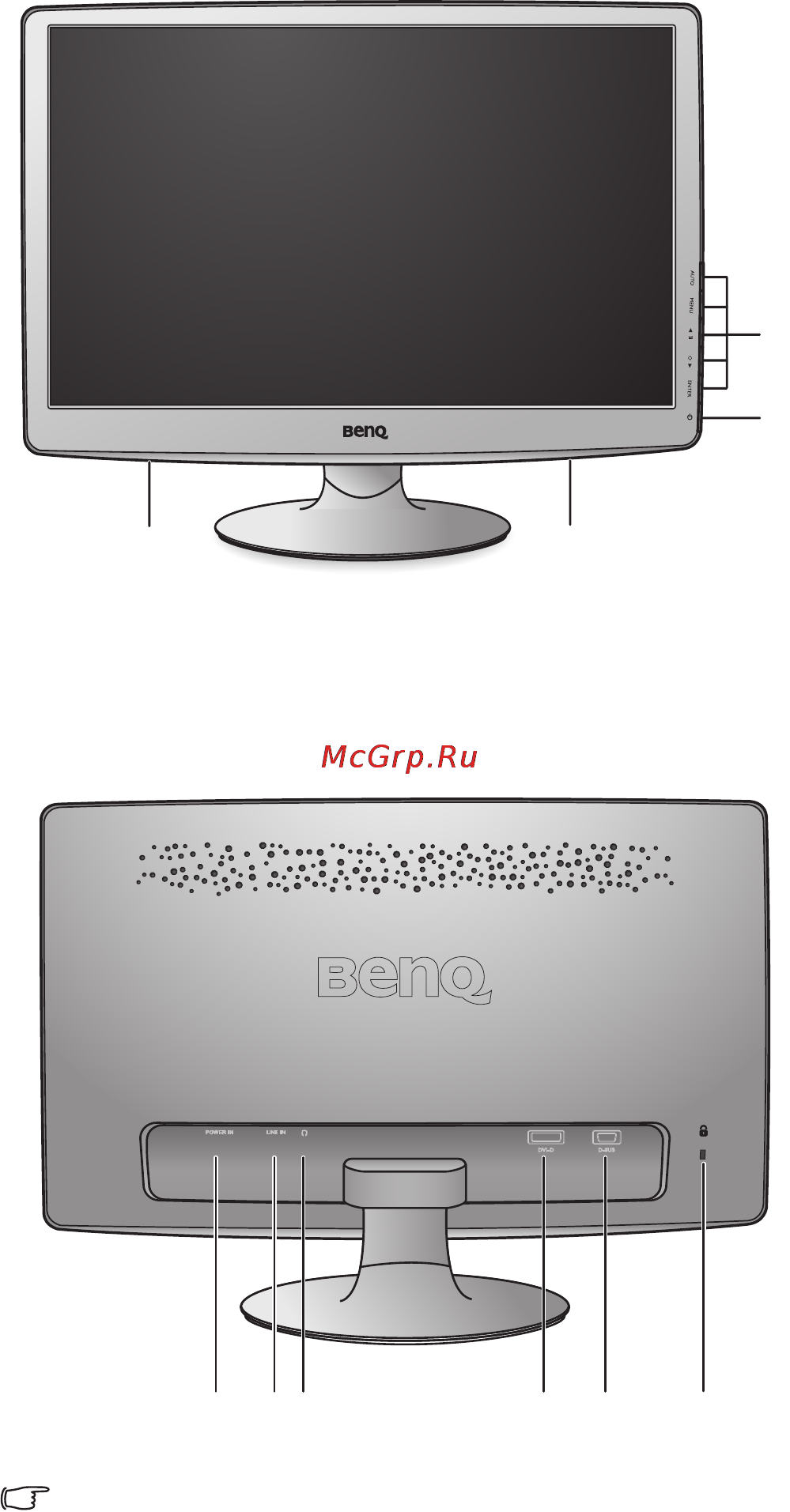 Benq GL940M [6/35] Présentation du moniteur