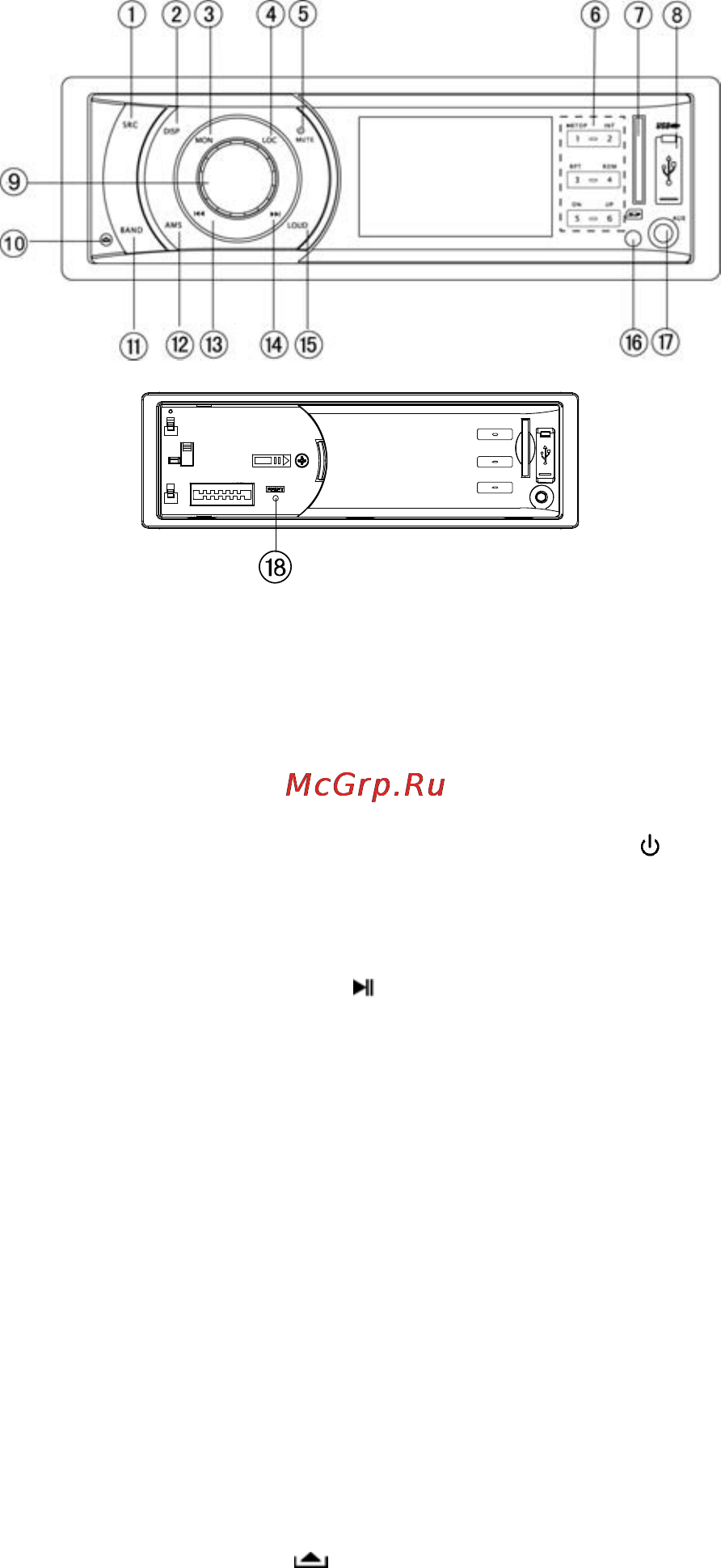 Prology CMU-600 [4/20] Элементы управления и их функции