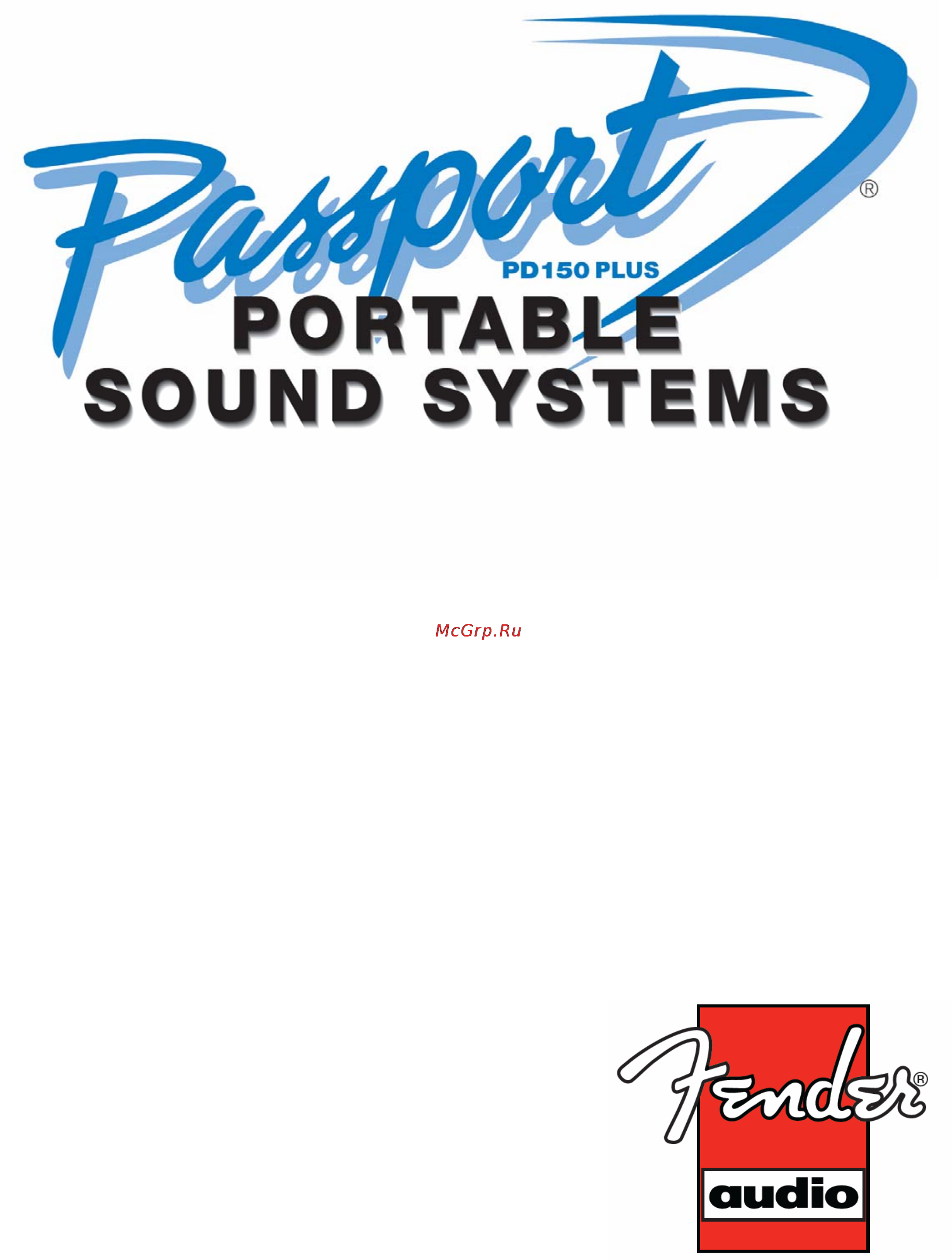 Fender PASSPORT PD-150 PLUS Инструкция по эксплуатации онлайн