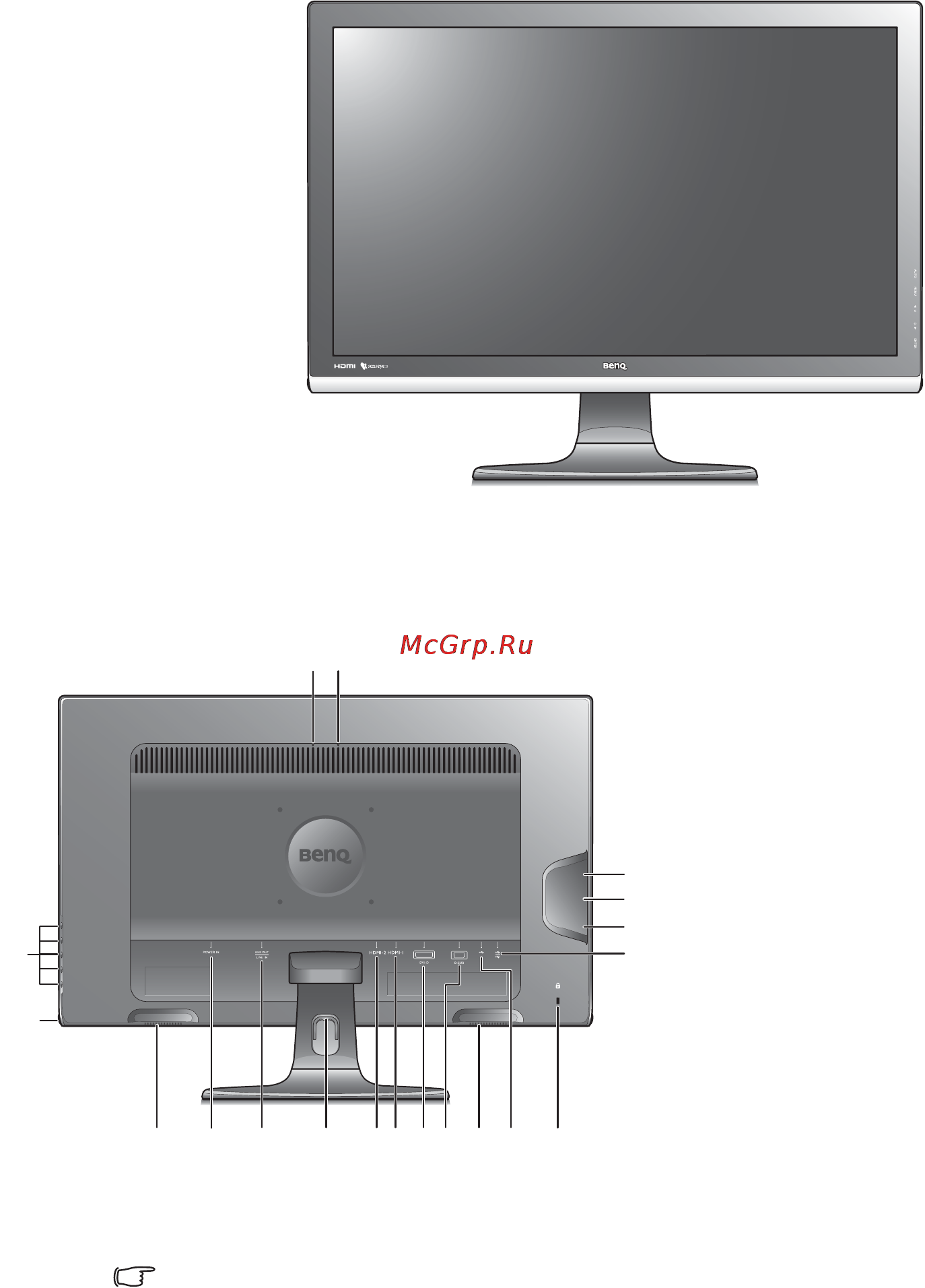 Benq EW2420 [7/41] Начальные сведения о мониторе