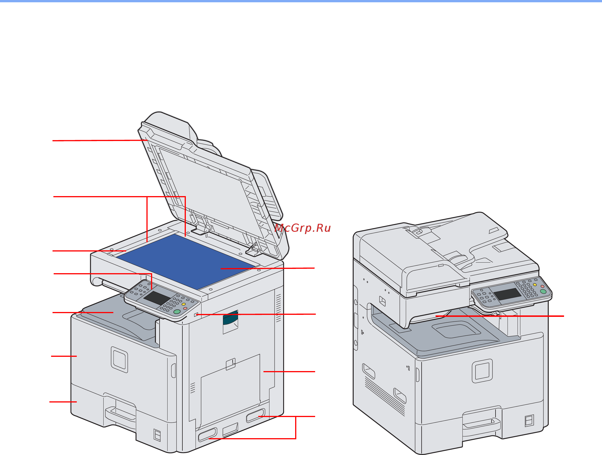 Kyocera FS-C8020MFP [22/171] Наименования компонентов