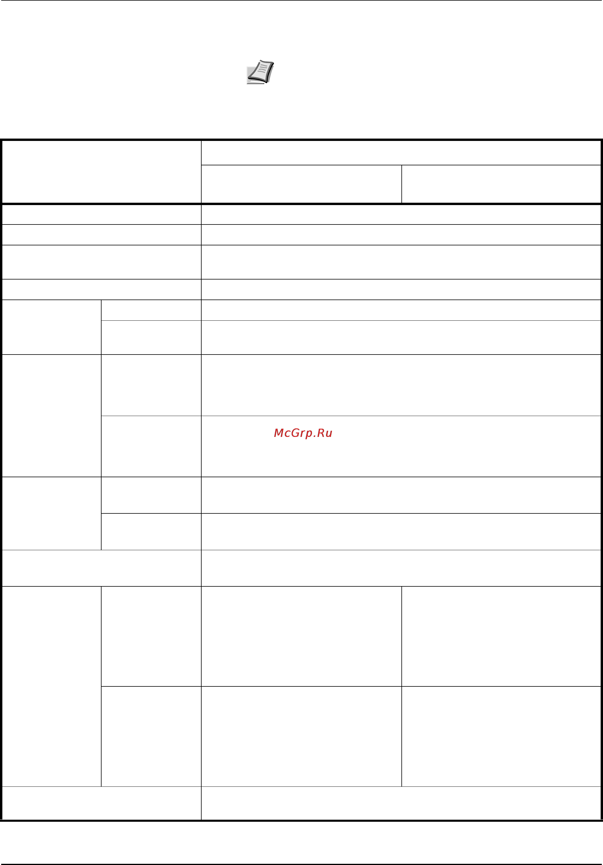 Kyocera KM-3040 [114/127] Технические характеристики