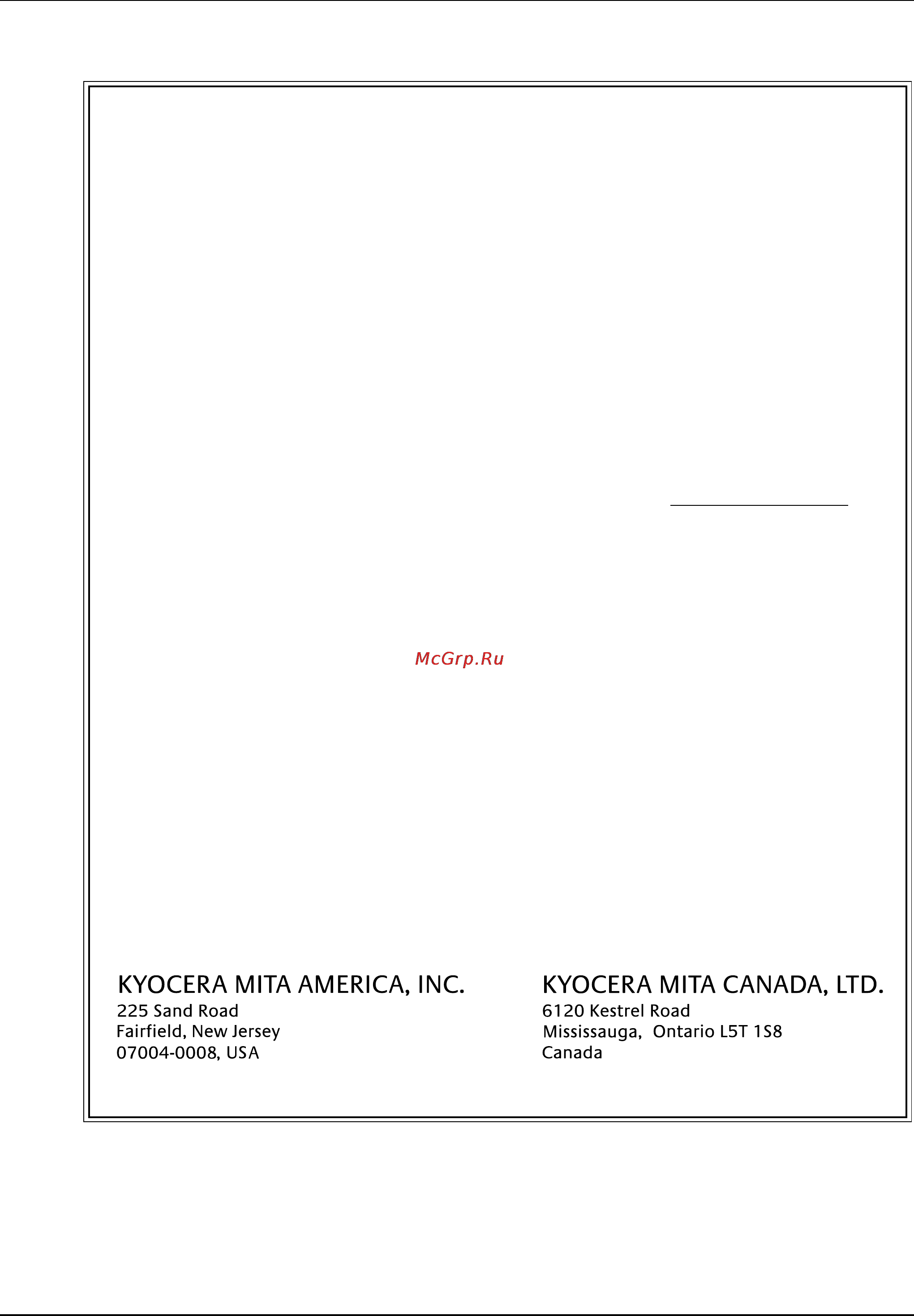 Kyocera KM-2540 [18/127] Km 2540 km 3040 multifunctional product limited warranty
