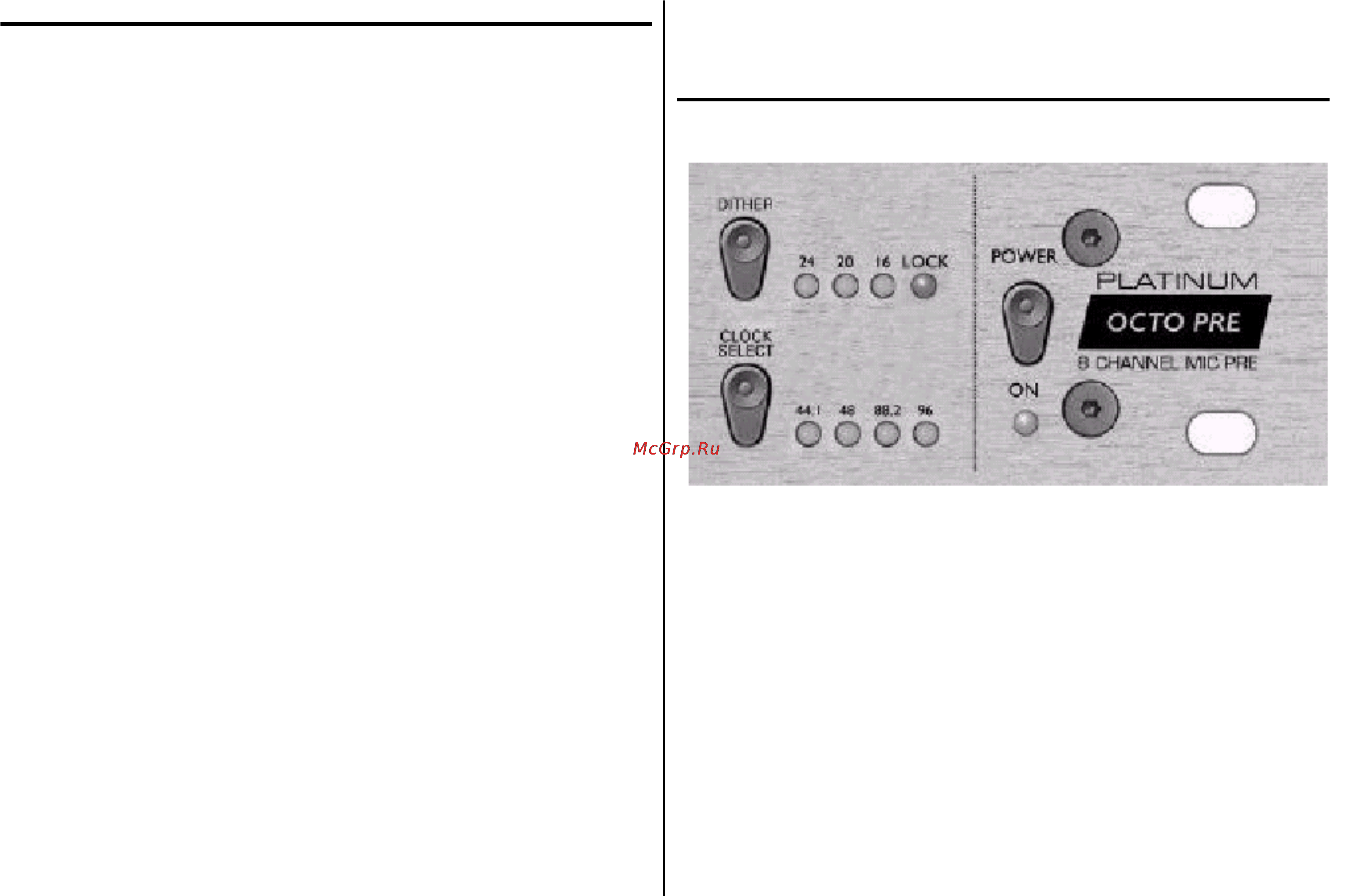 Focusrite PLATINUM 8 OCTOPRE [6/11] Îïöèè öèôðîâîãî âûõîäà