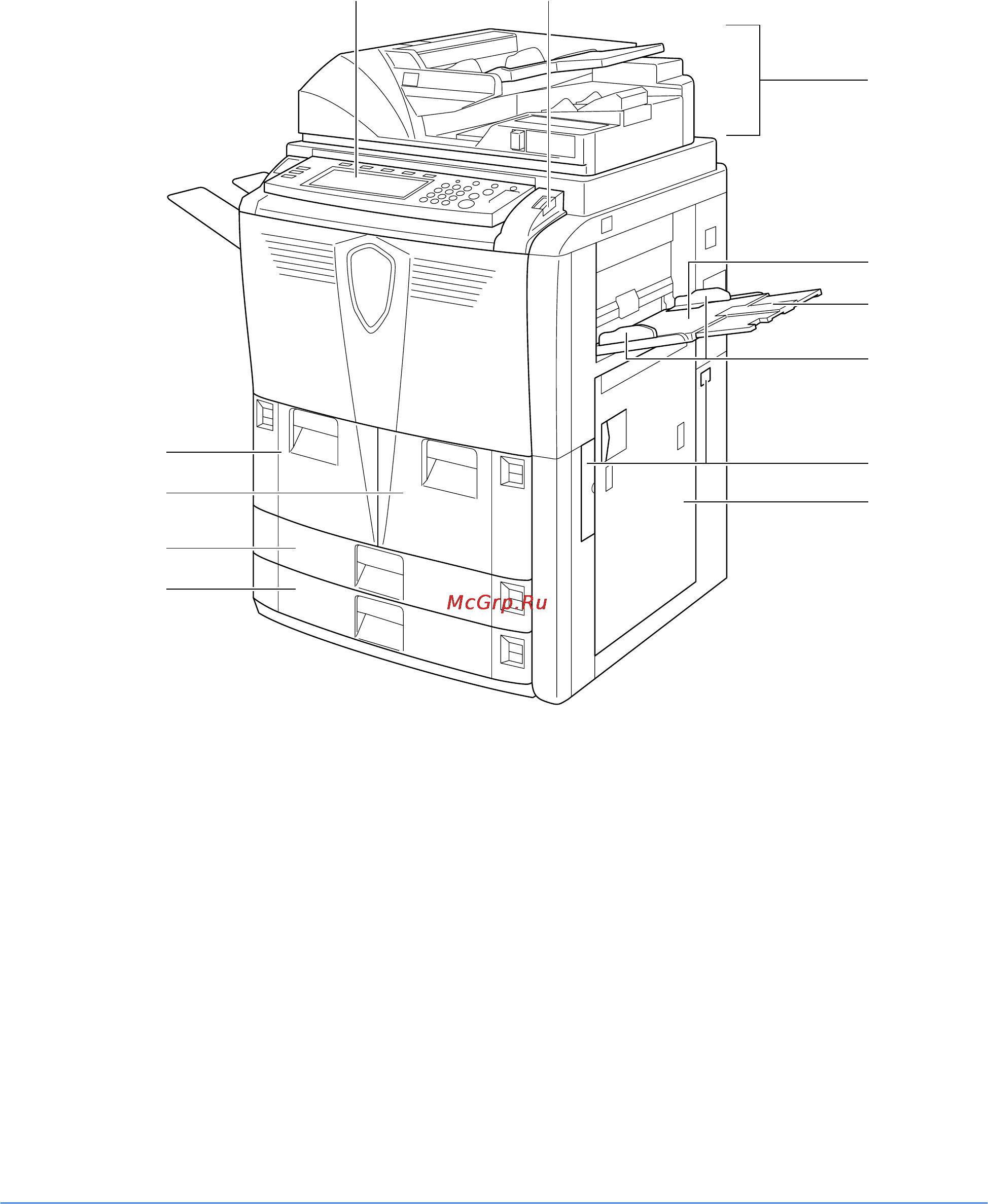 Kyocera KM-6030 [25/110] Компоненты аппарата