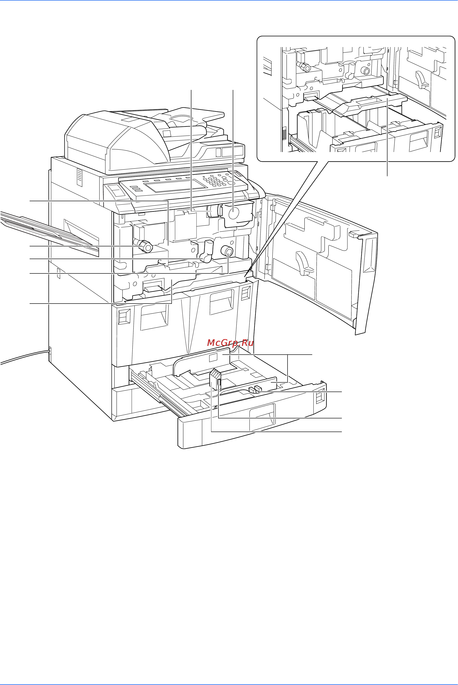 Kyocera KM-6030 [28/110] Внутренние компоненты