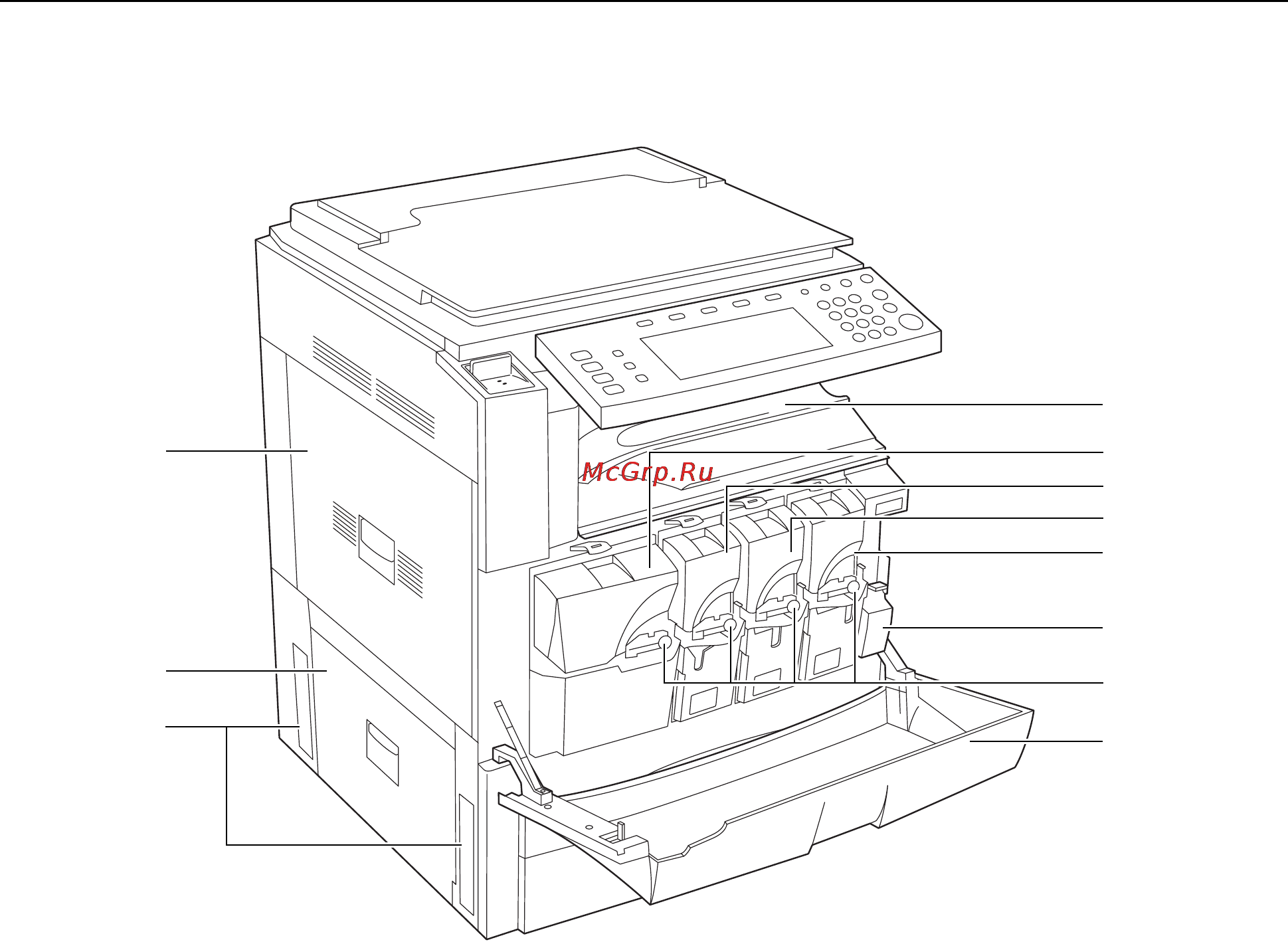 Kyocera KM-C3232E [31/176] Названиќ компонентов