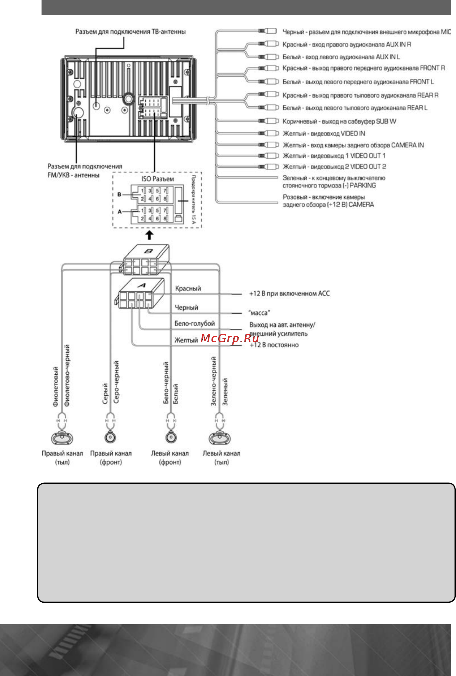 Prology DVS-2240T [38/49] Схема подключения проводов устройства