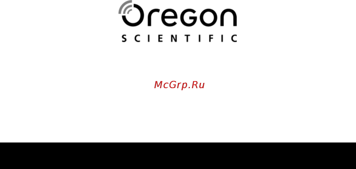 Oregon Scientific BAR206 [2/11] Руководство пользователя