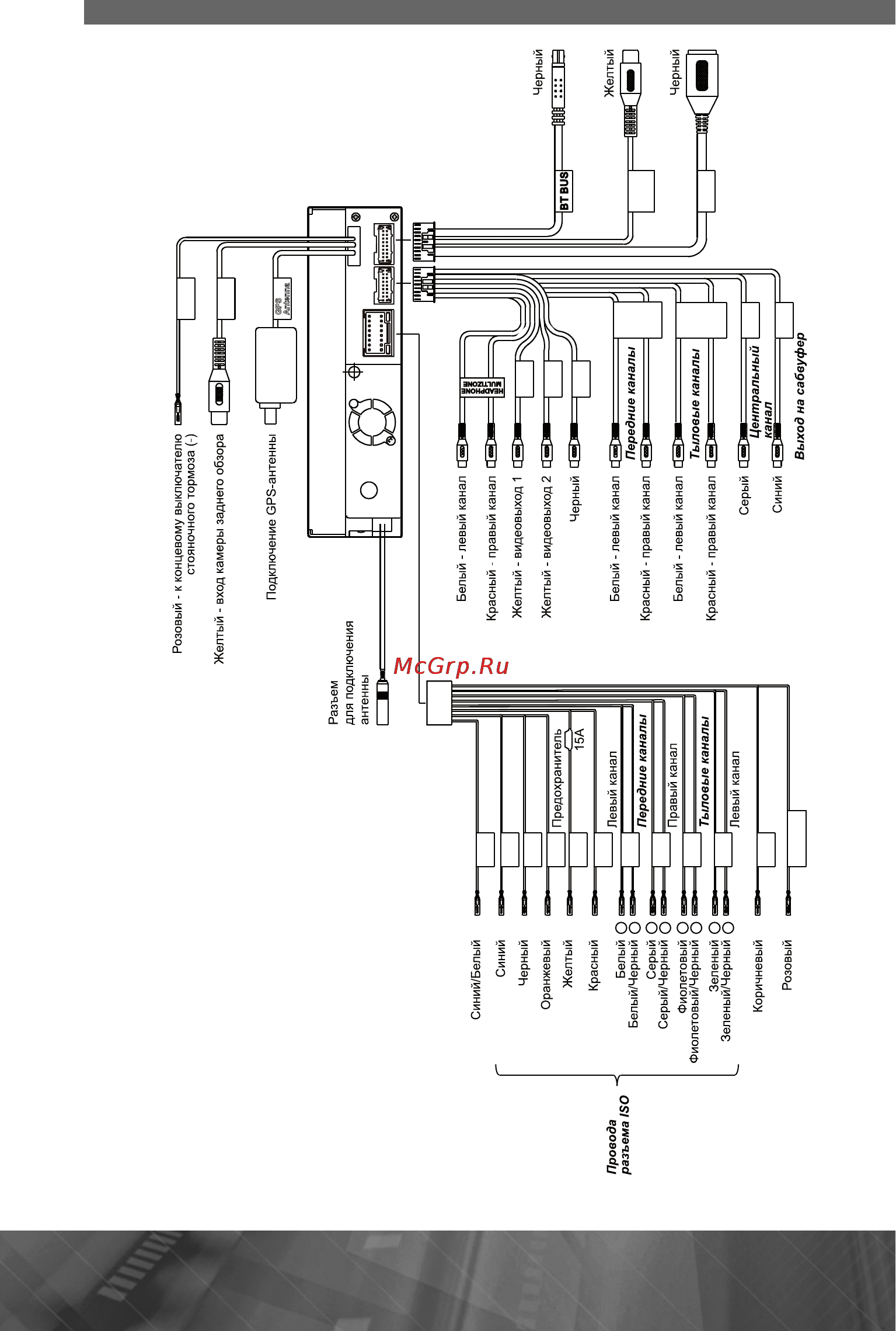 Prology MDN-1750T [46/61] Схема подключения проводов устройства