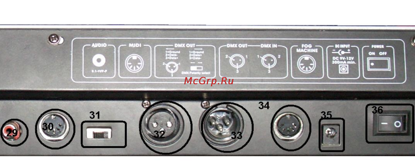 Involight DL250 [3/11] Передняя панель dl 200 и dl 250 рис 1 и 2
