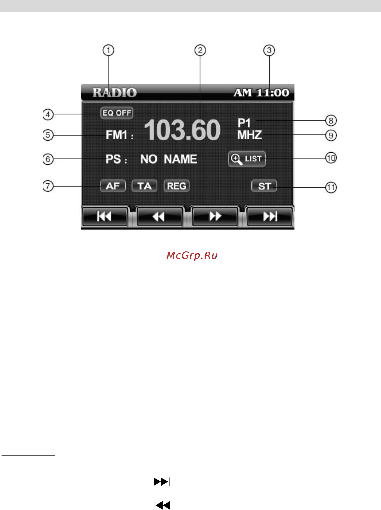 Prology MDN-1360T [27/52] Управление радиоприемником